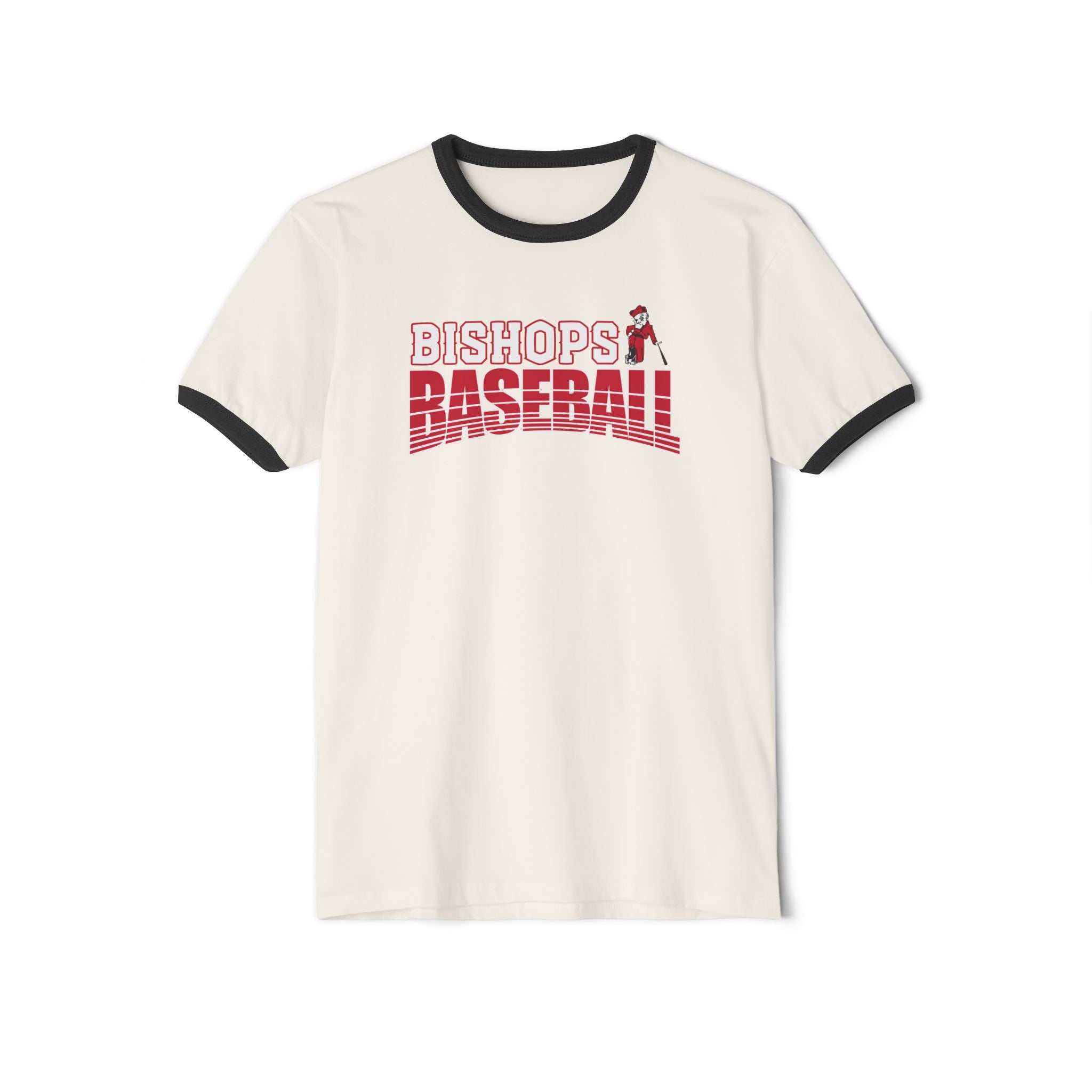 Adult Unisex Battling Bishops Strike Zone Baseball Graphic Short Sleeve Ringer Tee