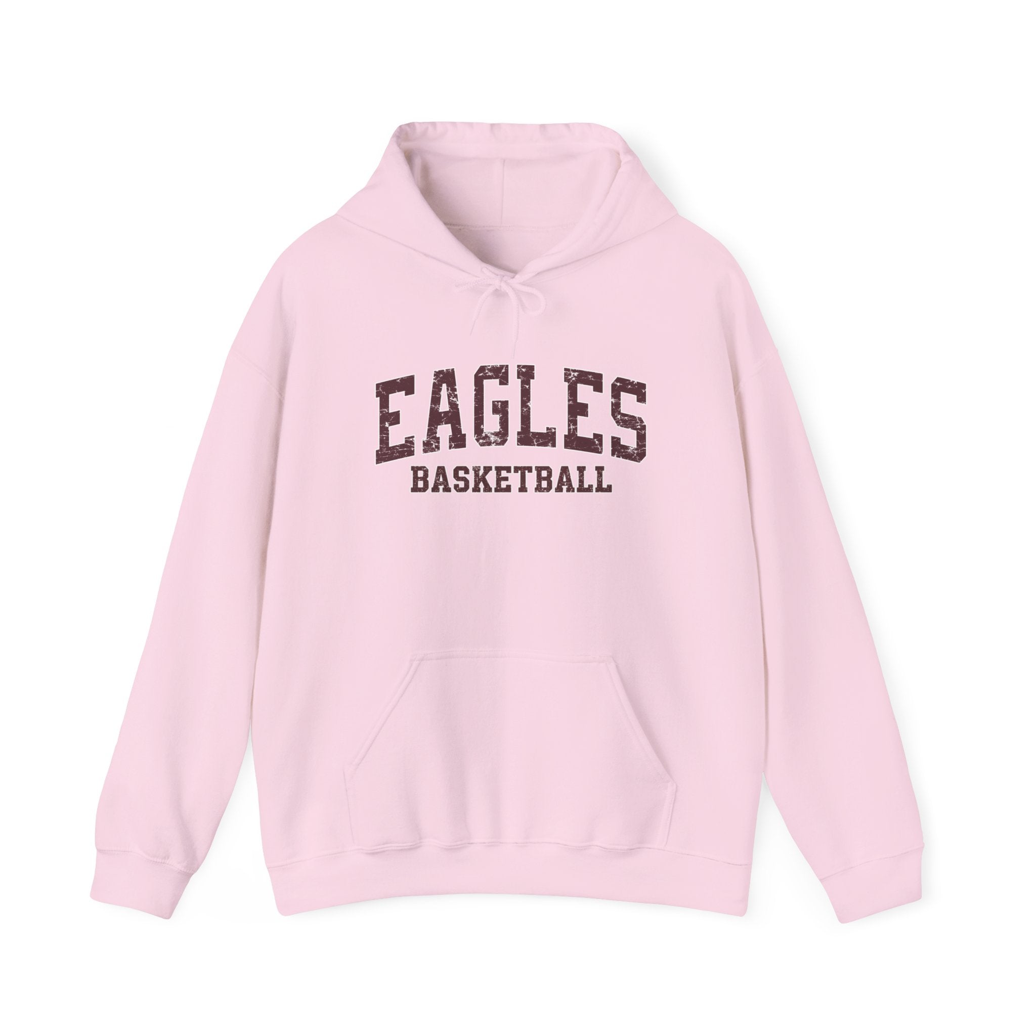 Adult Unisex Eagles Basketball Distressed Graphic Hoodie
