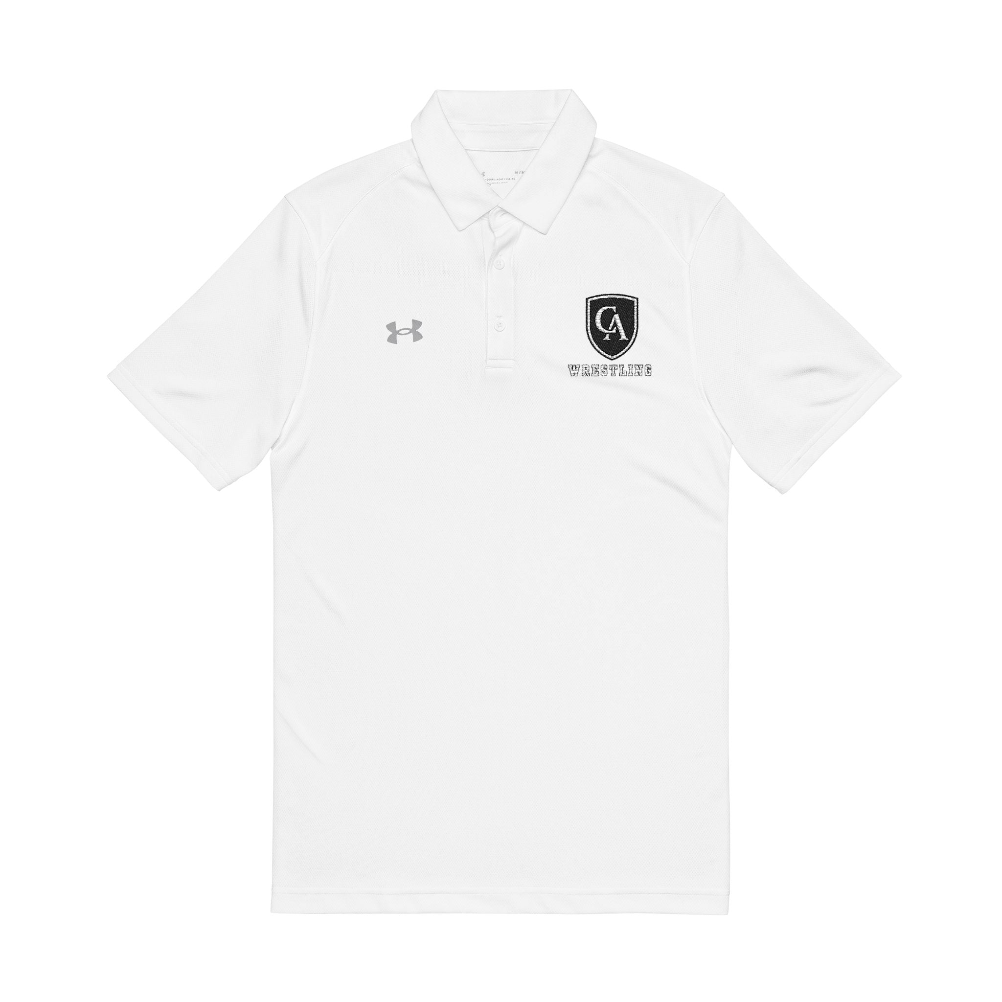 Adult Unisex Columbus Academy Vikings Wrestling Under Armour Performance Polo with Logo Embroidery