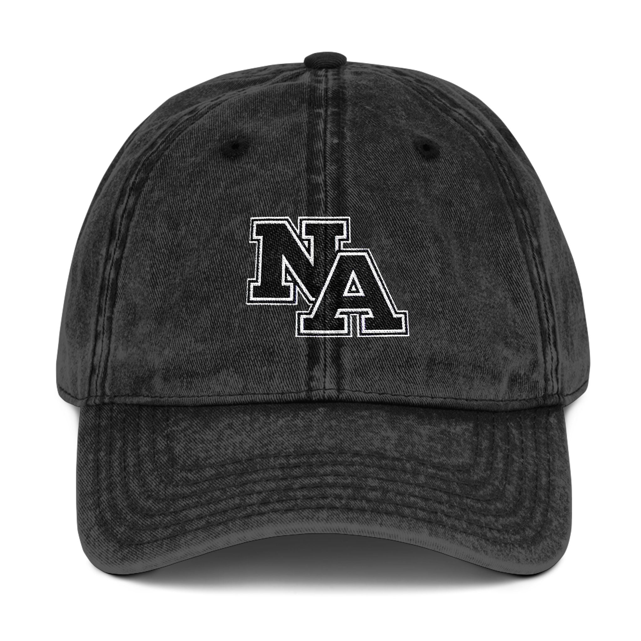 Adult Unisex Vintage Mineral Washed Cap with Classic NA Embroidery