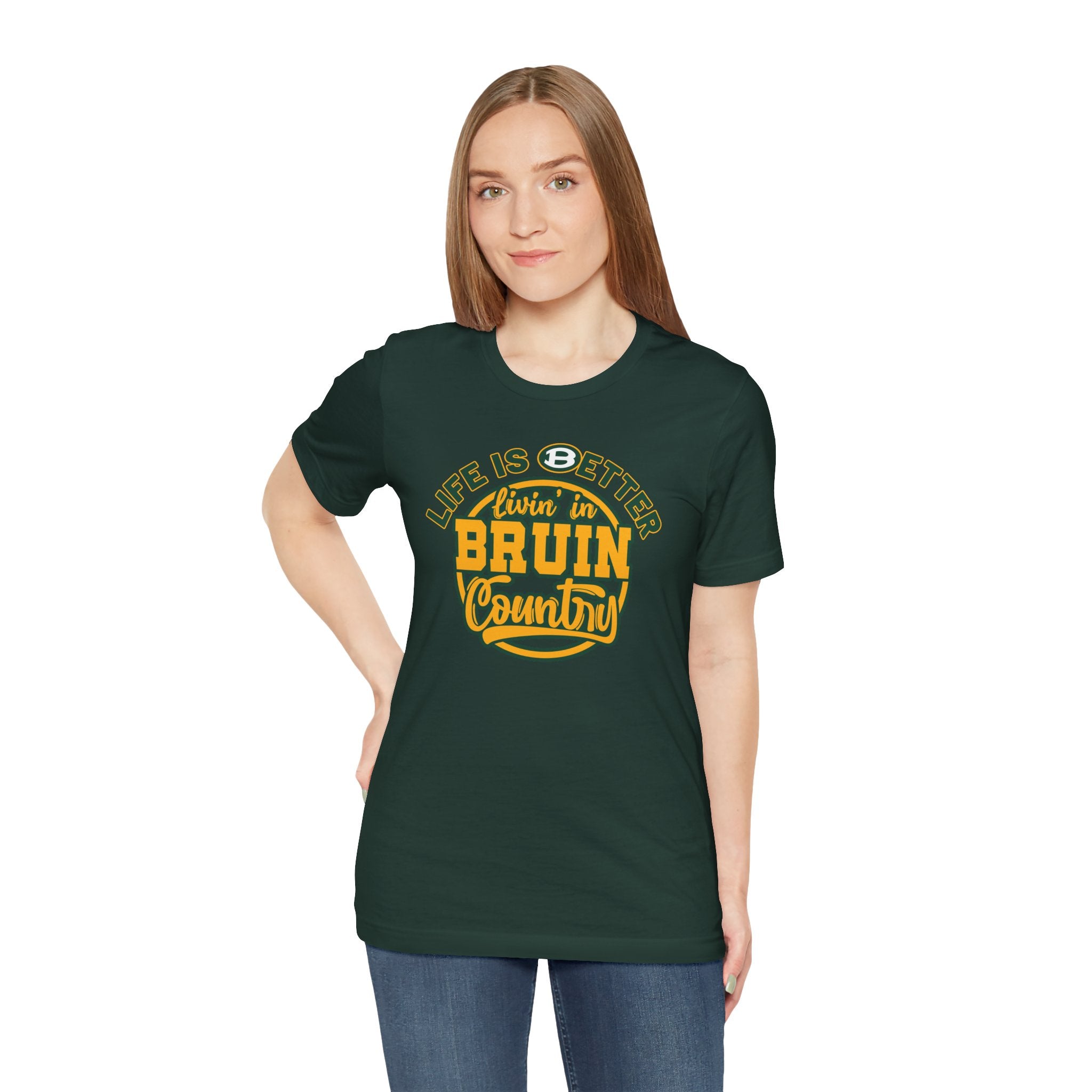Adult Unisex Bruin Country Graphic Short Sleeve Soft Tee