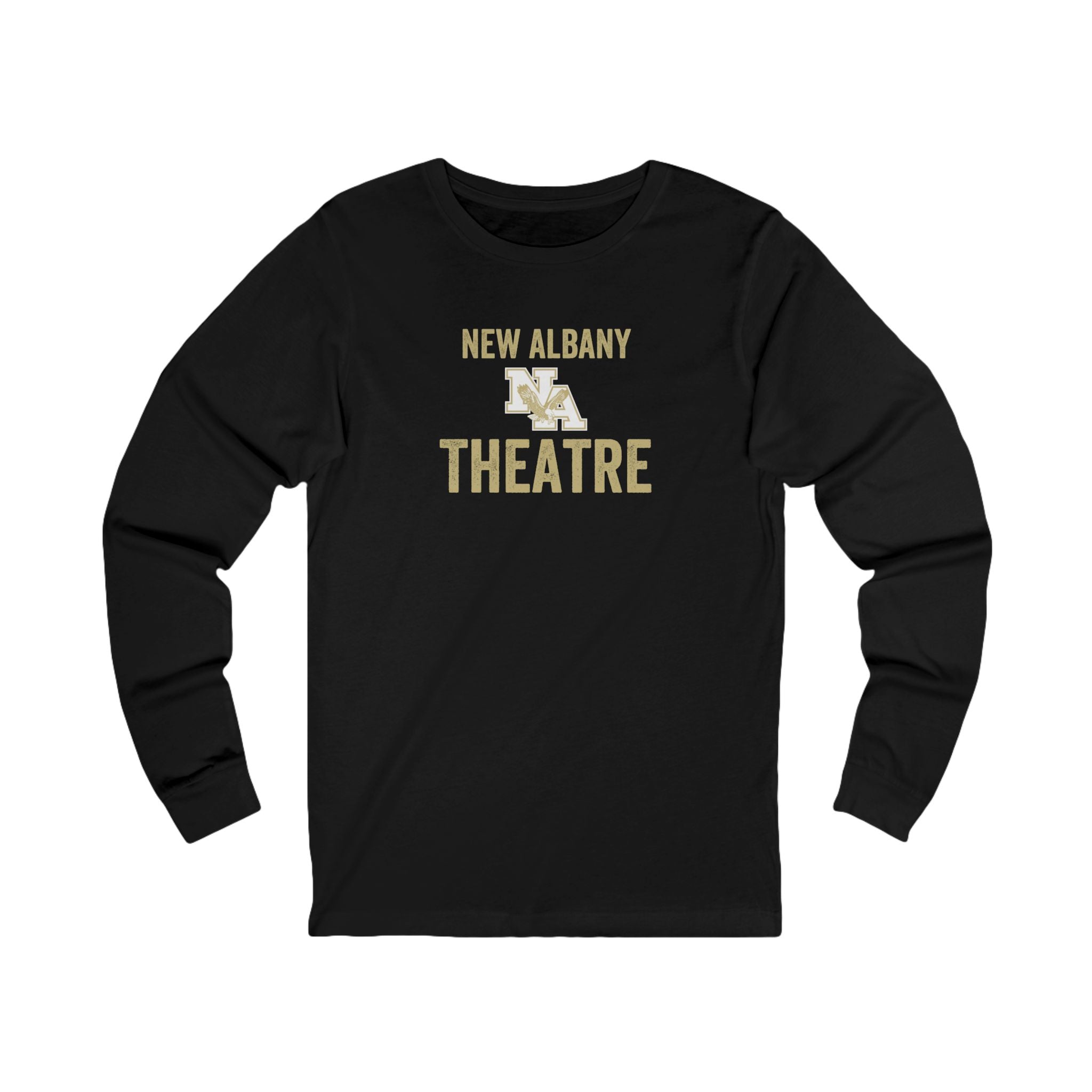 Adult Unisex Vintage Distressed New Albany Theatre Graphic Long Sleeve Soft Tee