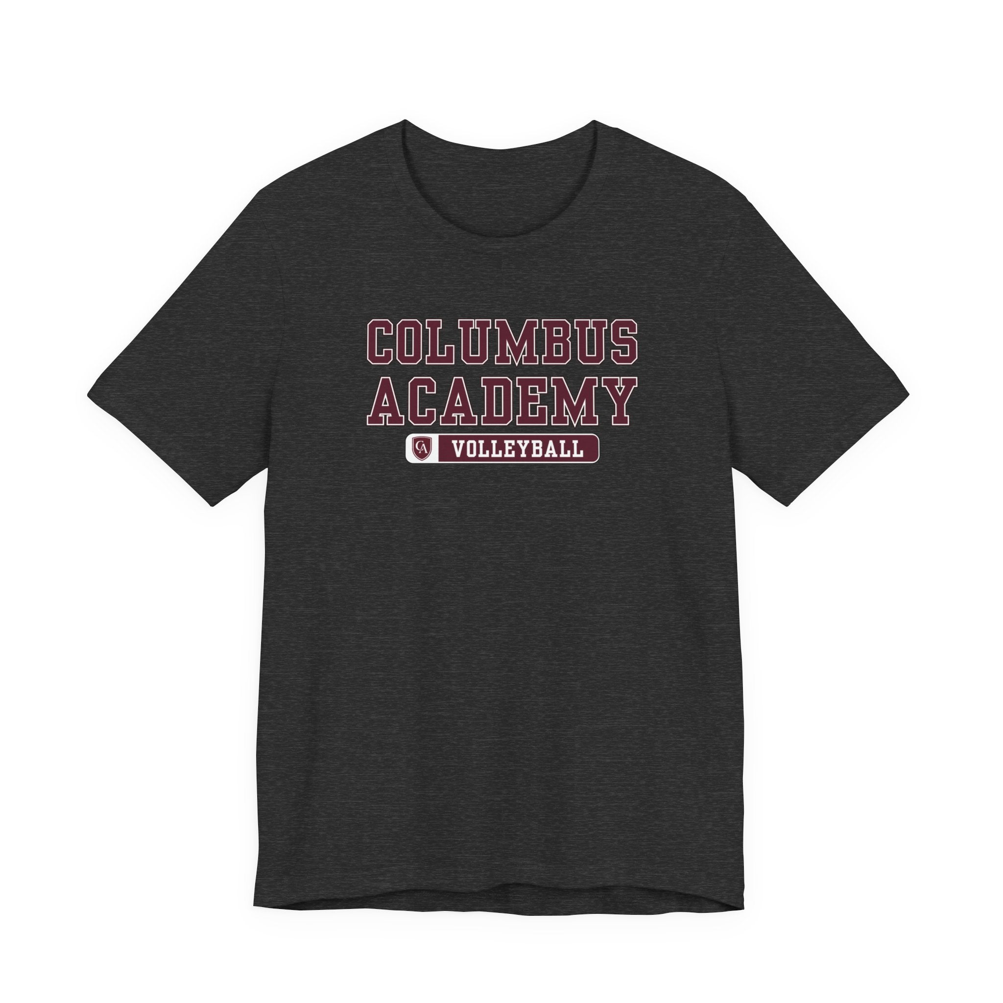 Adult Unisex Columbus Academy Volleyball Graphic Short Sleeve Bella + Canvas Soft Tee
