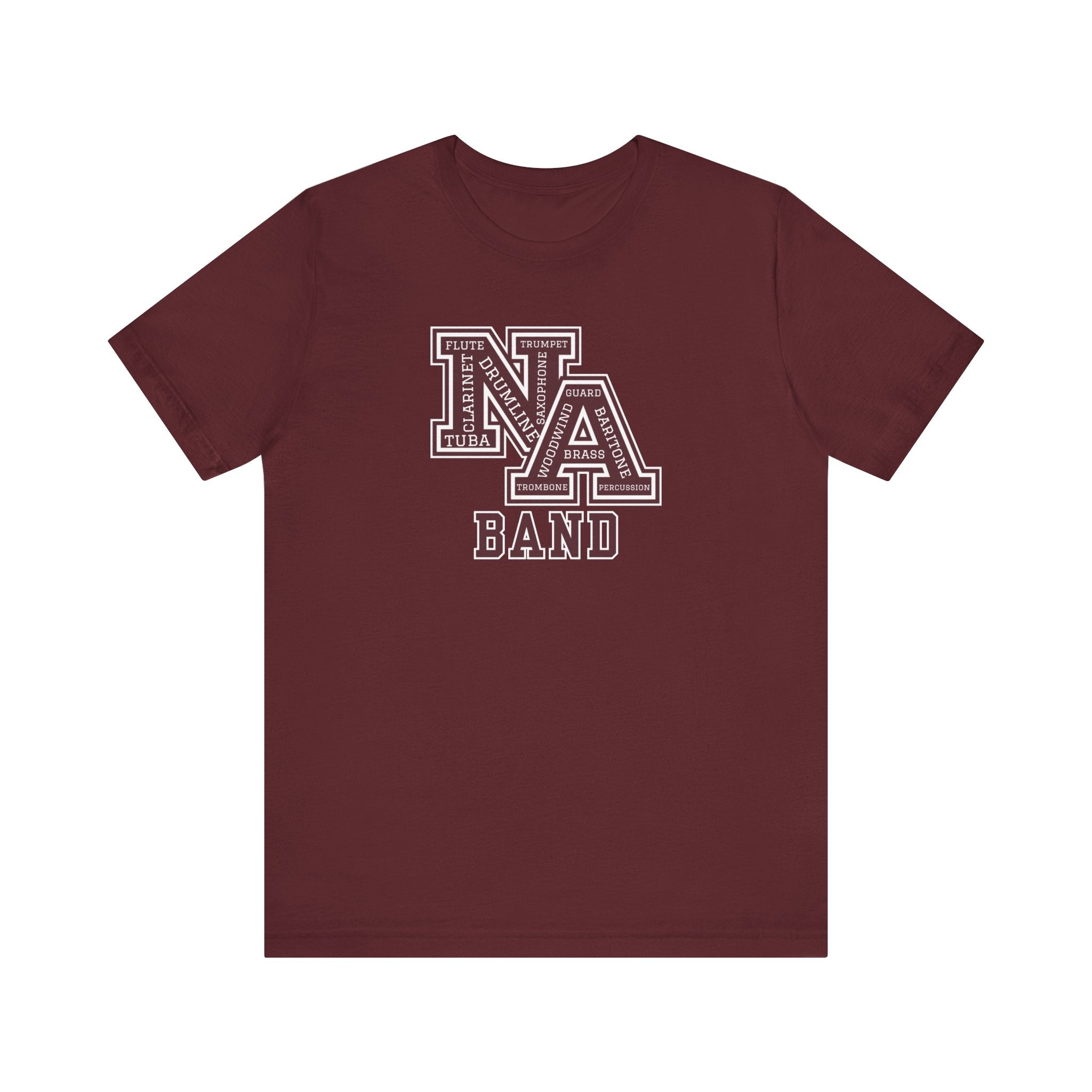 Adult Unisex New Albany Band Word Logo Graphic Short Sleeve Soft Tee
