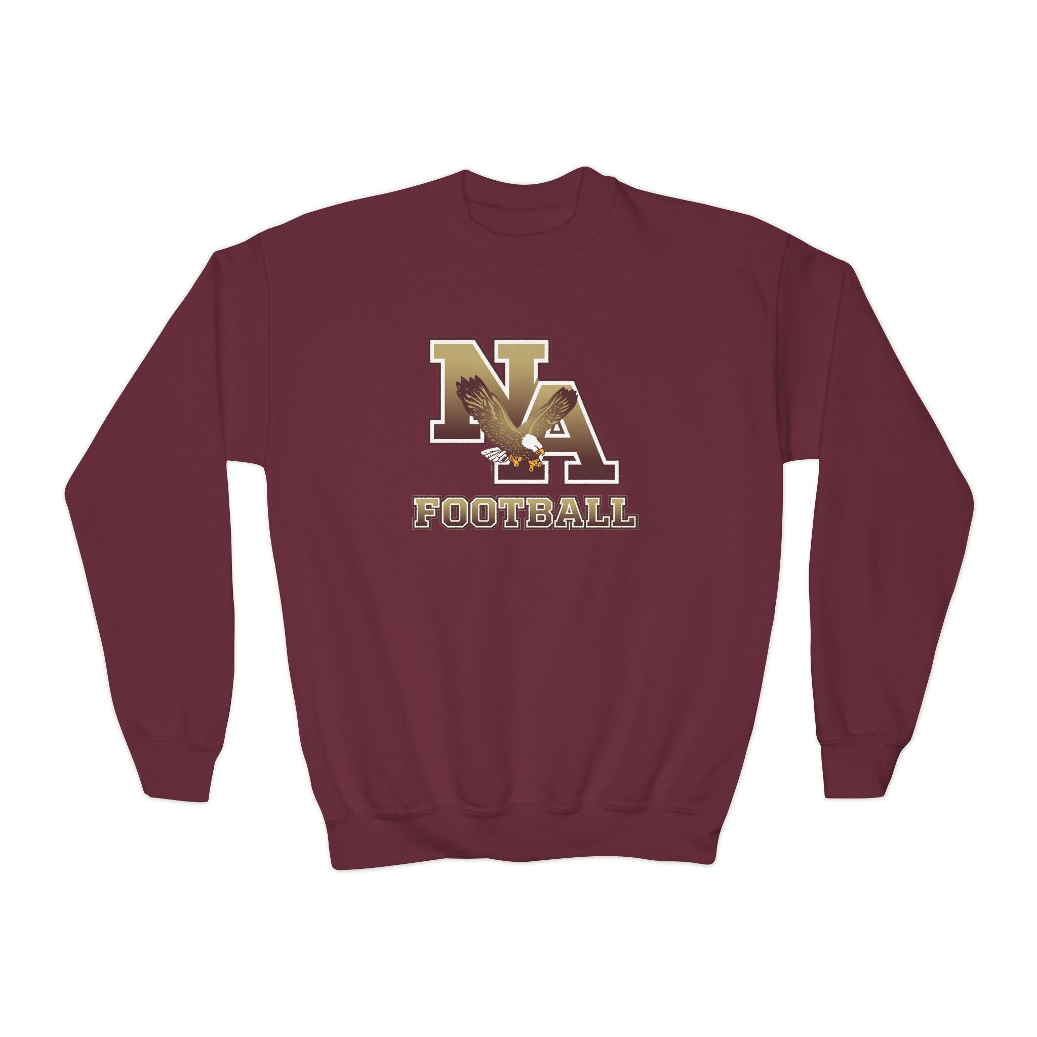 Youth New Albany Ombre Eagle Logo Graphic Gildan Heavy Blend Sweatshirt
