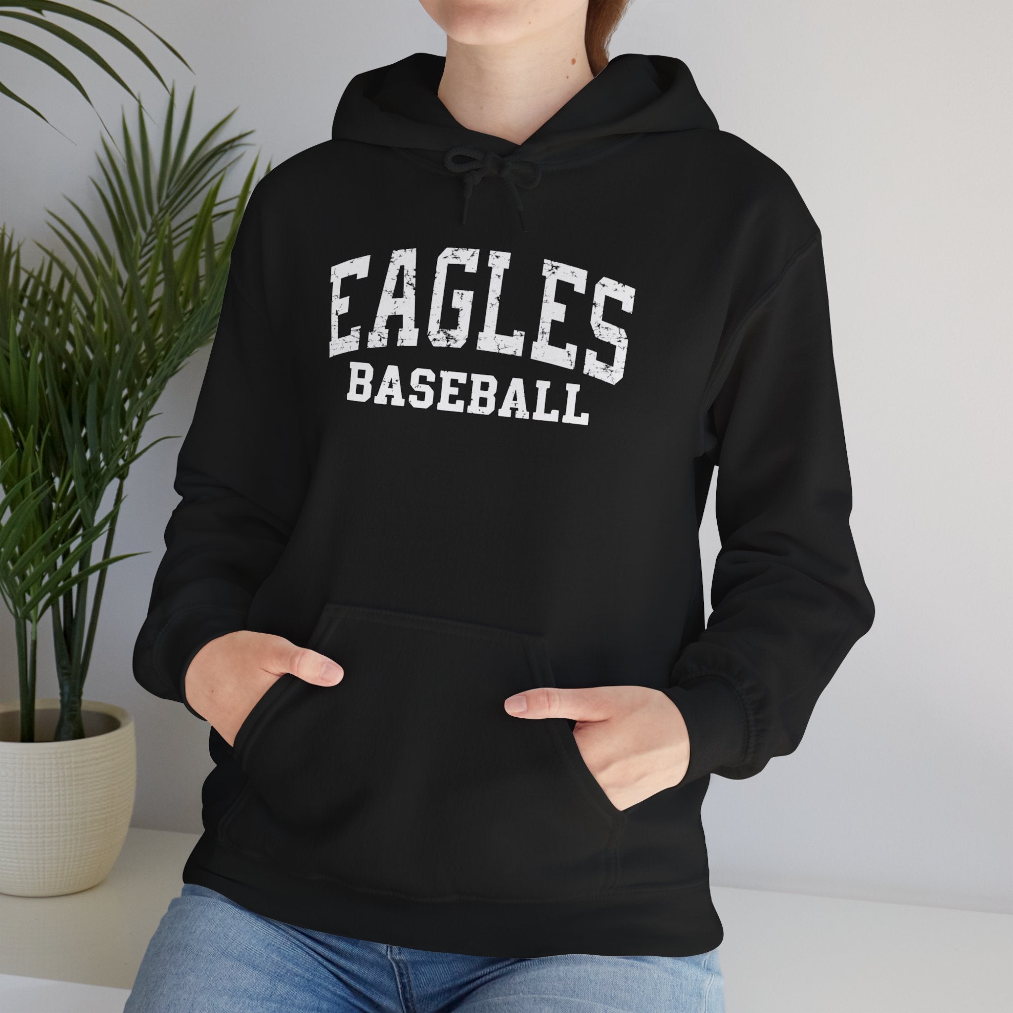 Adult Unisex New Albany Eagles Baseball Vintage Distressed Graphic Hoodie