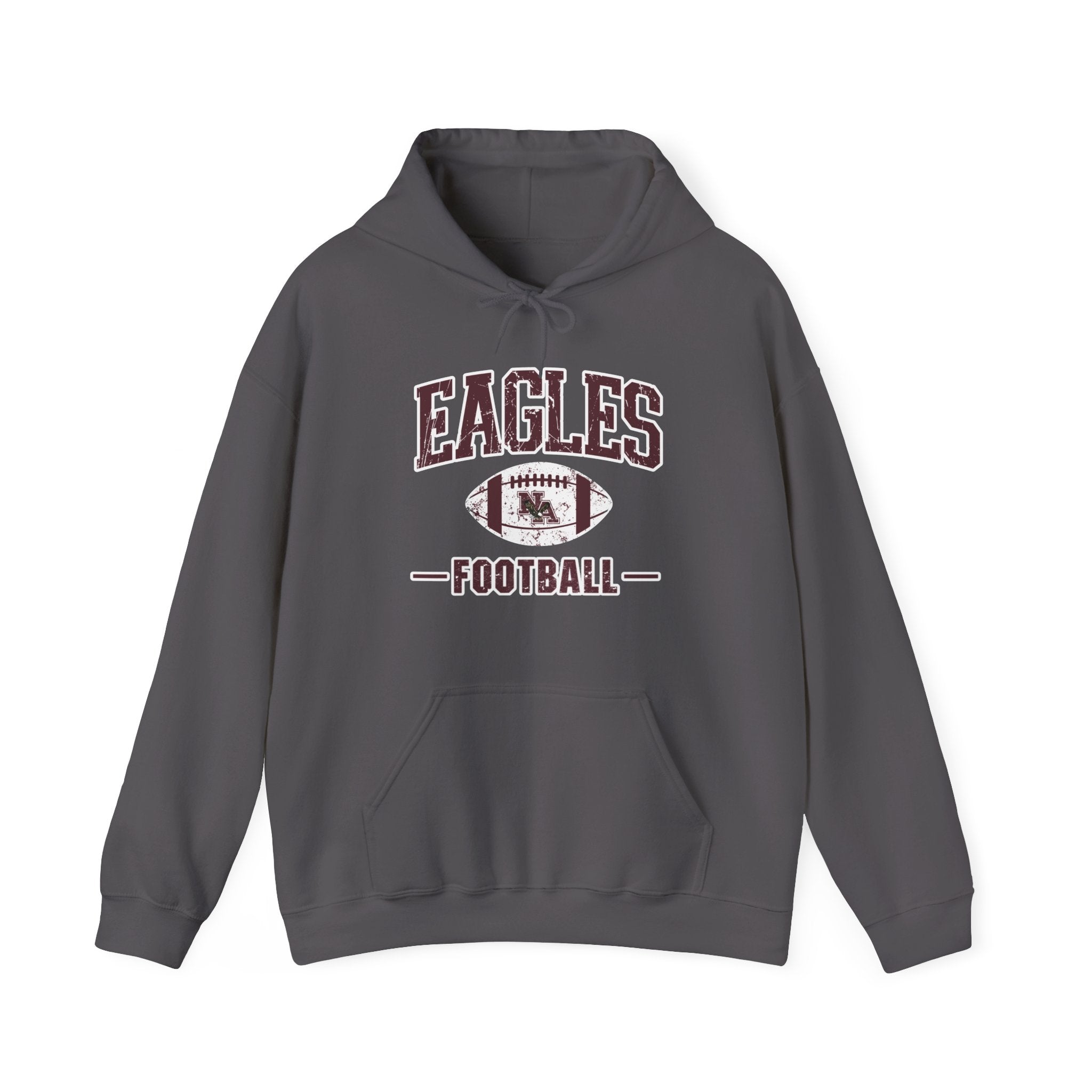 Adult Unisex Eagles Football Vintage Distressed Graphic Hoodie