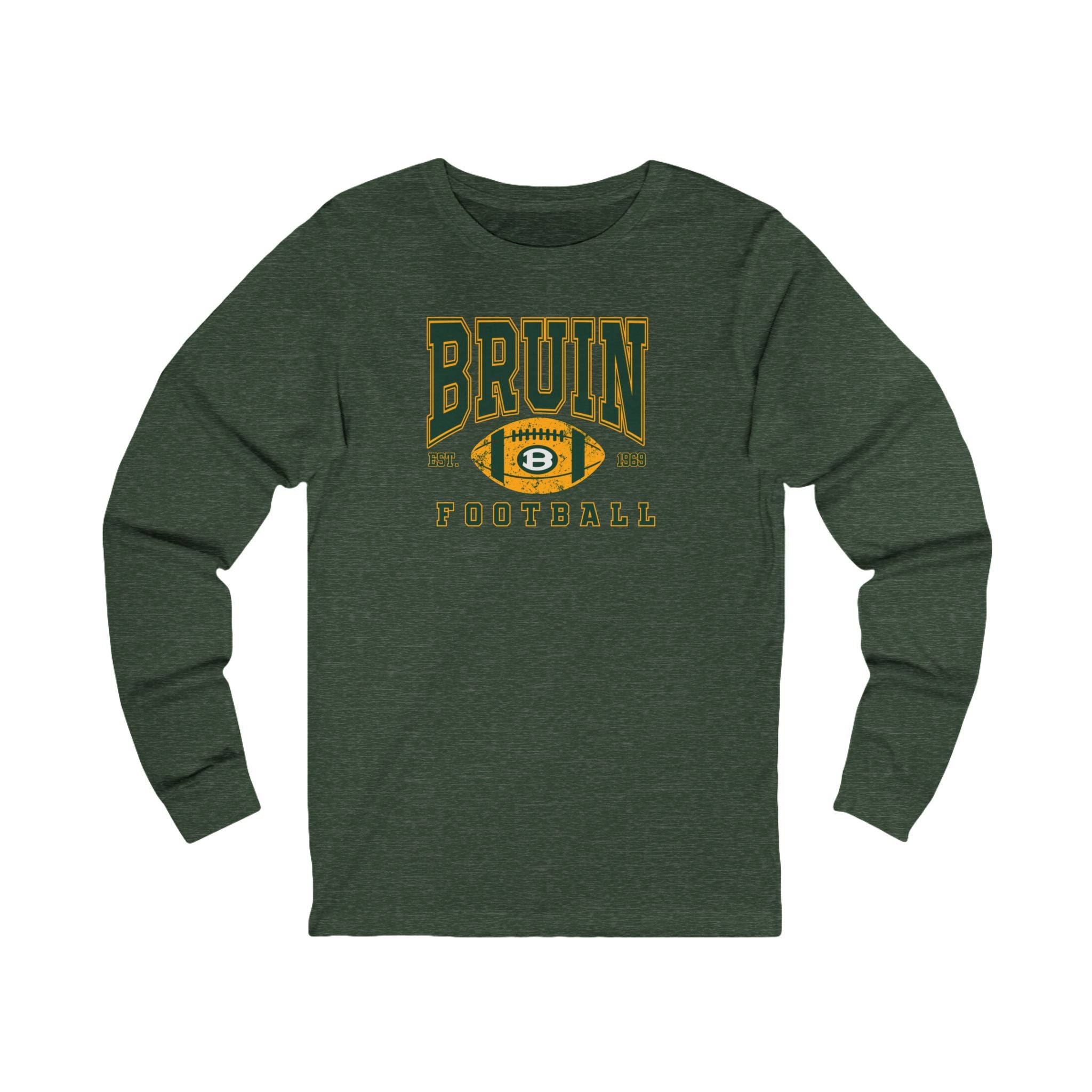 Adult Unisex Bruin Football Heritage Graphic Long Sleeve Soft Tee