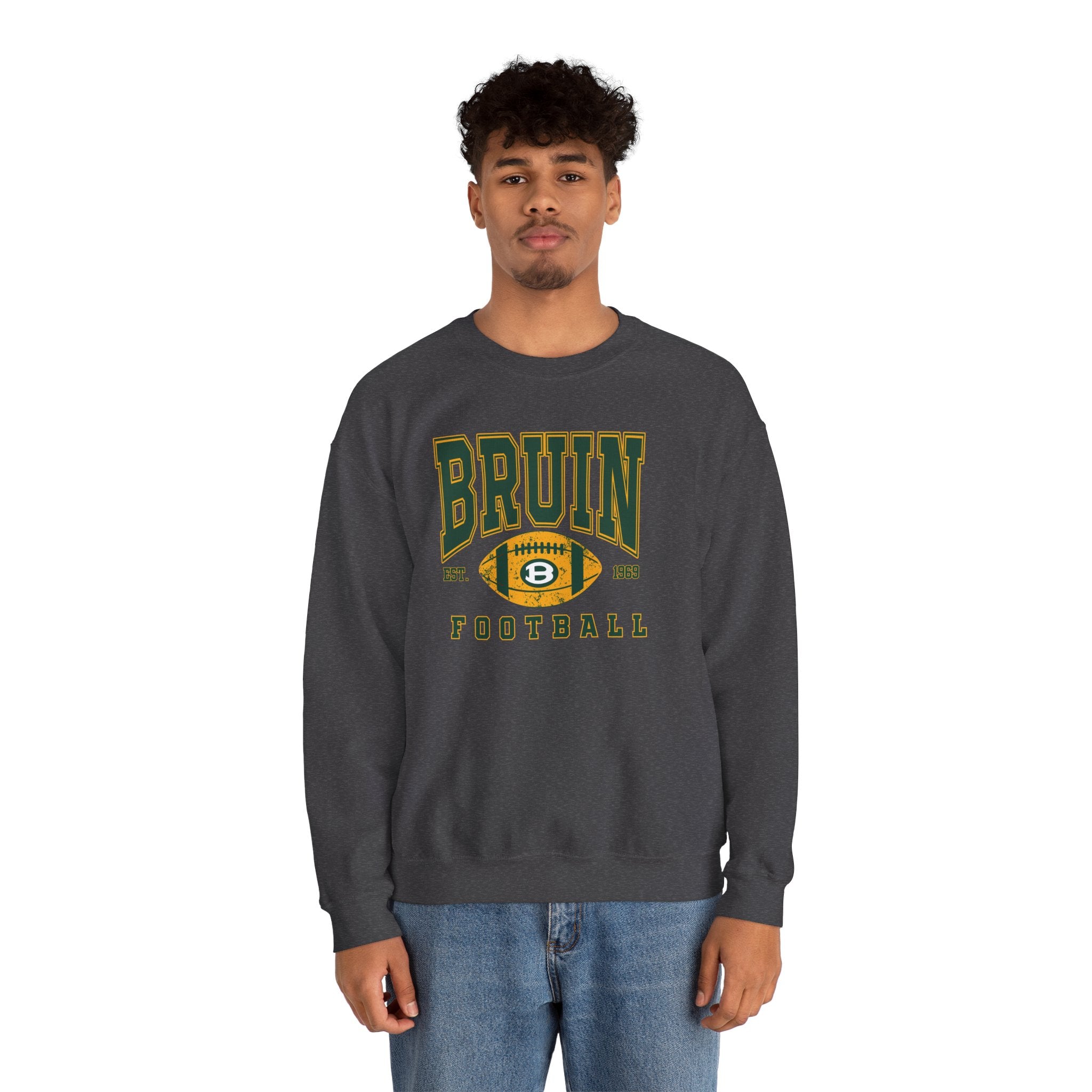 Adult Unisex Bruin Football Heritage Graphic Sweatshirt