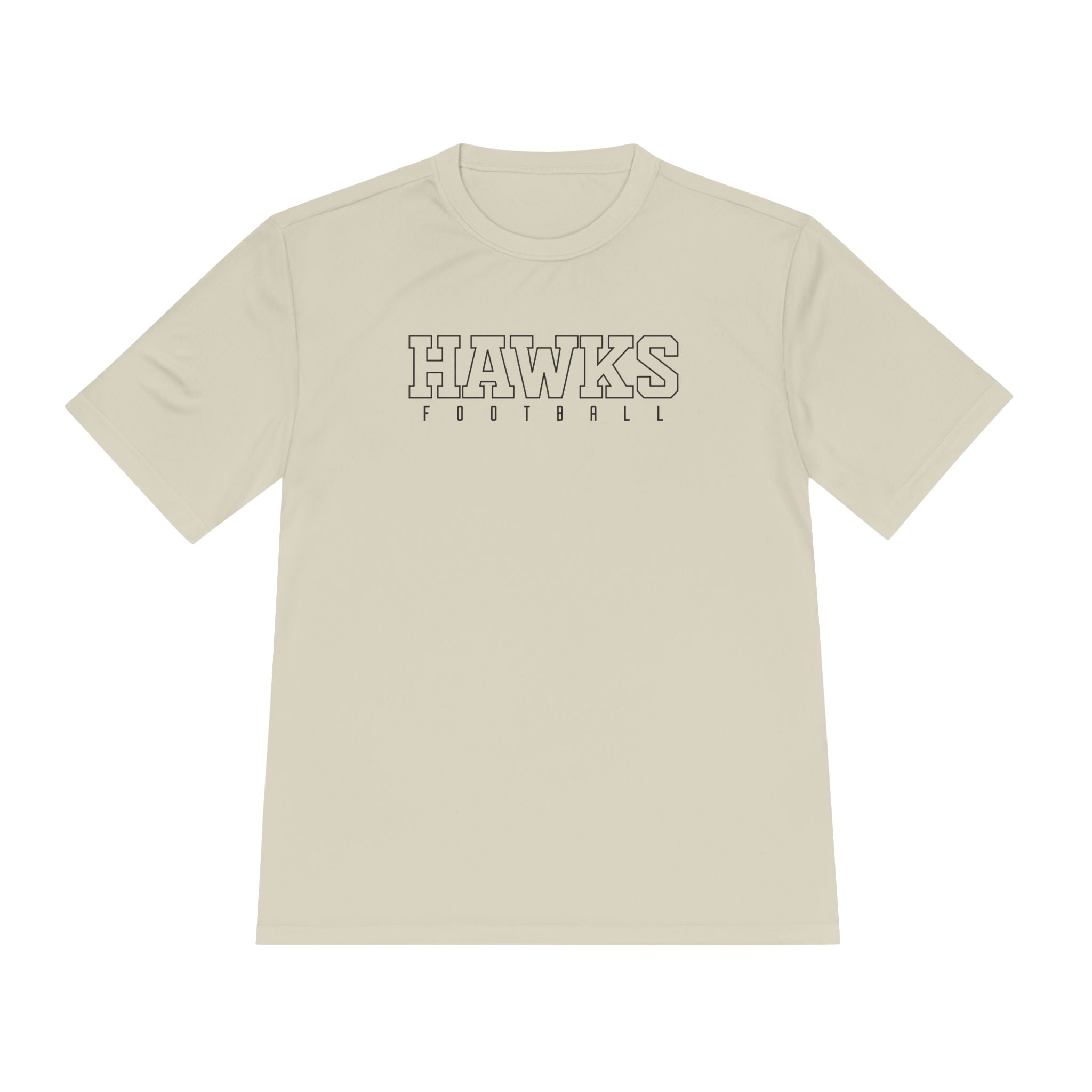 Adult Unisex Westerville Central Block Hawks Football Graphic Sport-Tek Competitor Performance Tee