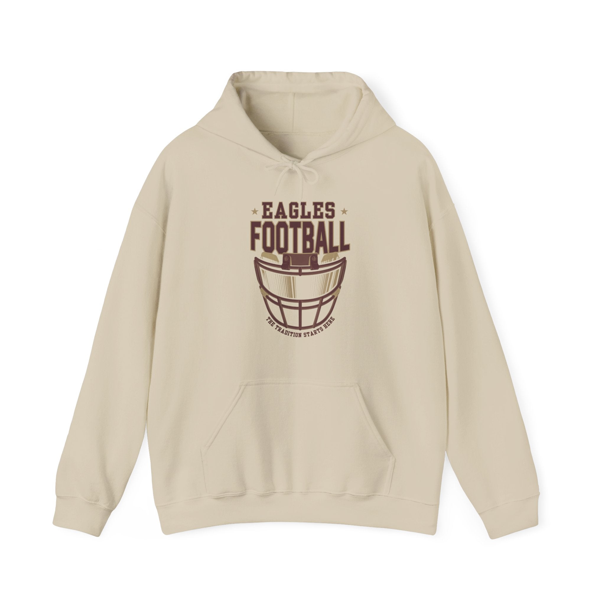 Adult Unisex Eagles Maroon Hype Helmet Graphic Hoodie