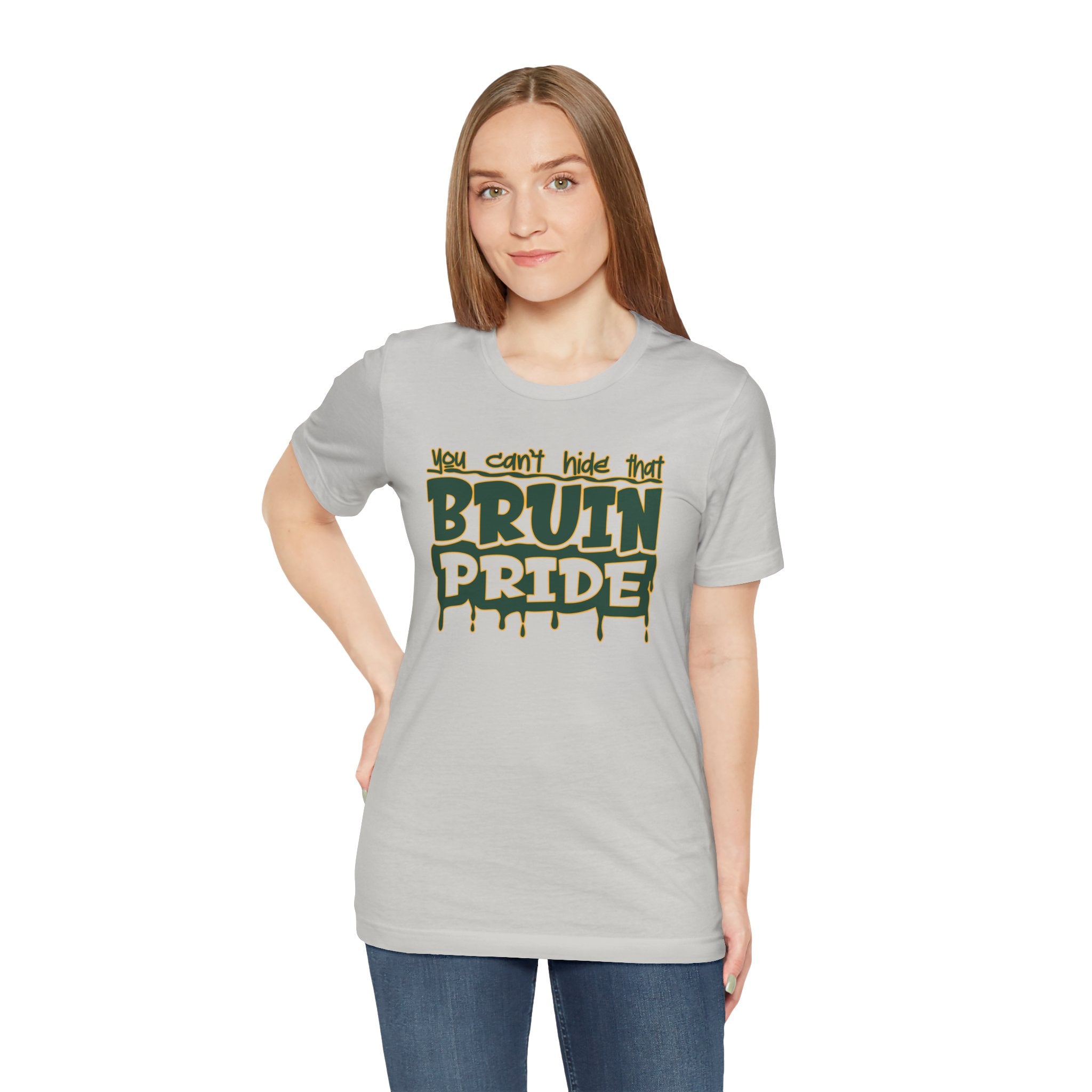 Adult Unisex Bruin Pride Drip Graphic Short Sleeve Soft Tee
