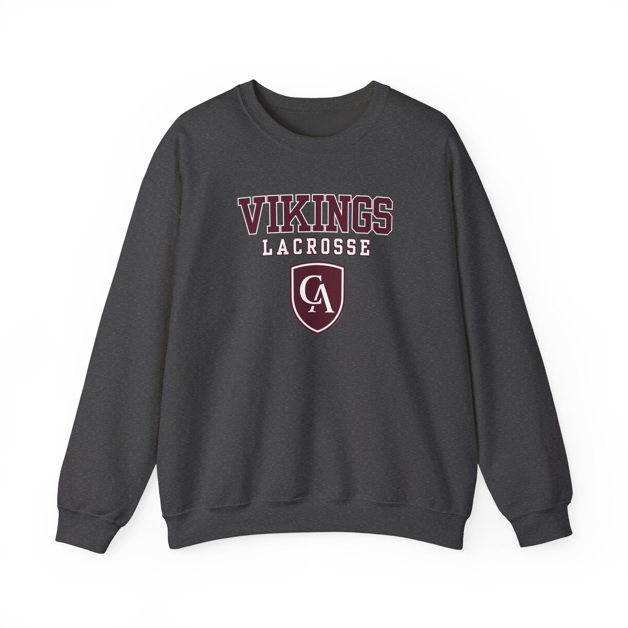 Adult Unisex Columbus Academy Vikings Lacrosse Graphic Gildan Heavy Blend Sweatshirt