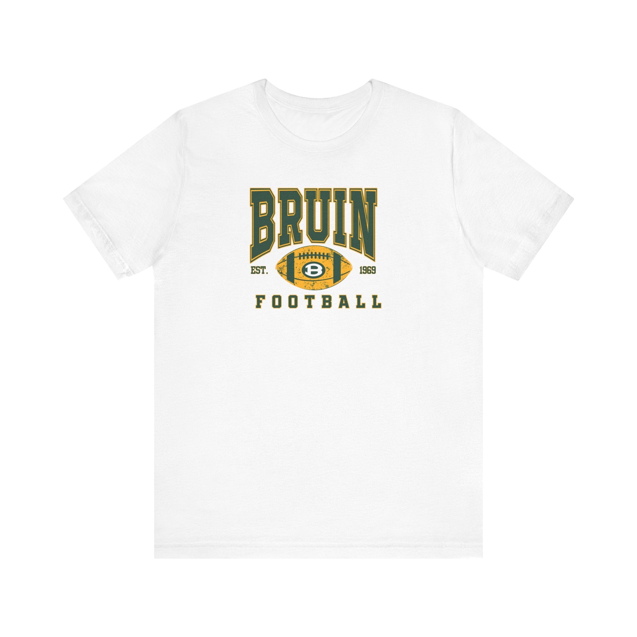 Adult Unisex Bruin Football Heritage Graphic Short Sleeve Soft Tee