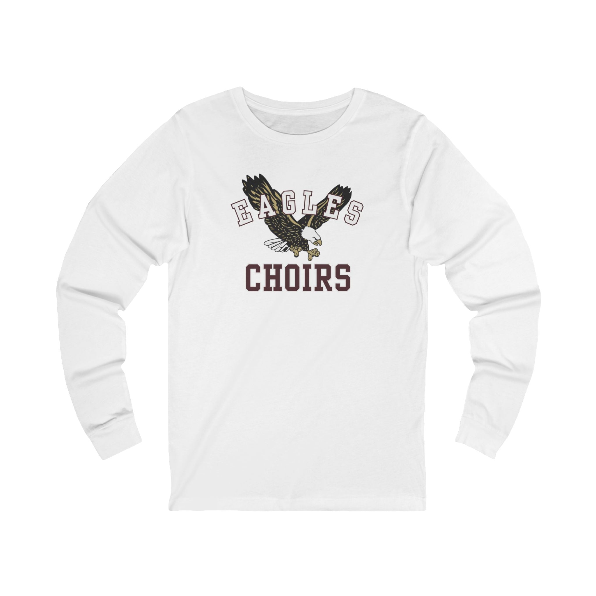 Adult Unisex Flying Choirs Eagle Graphic Long Sleeve Soft Tee