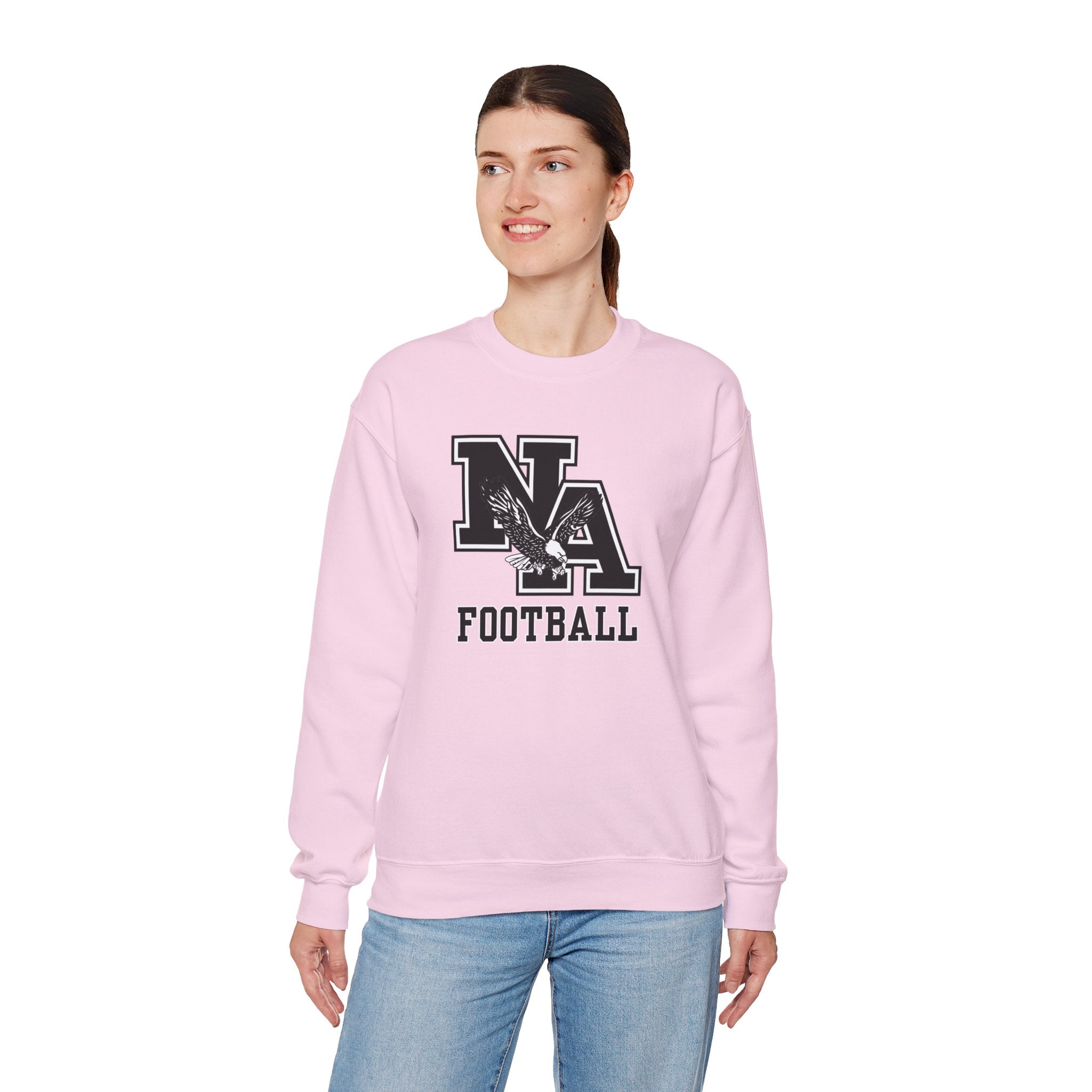 Adult Unisex Classic Logo Black Football Graphic Sweatshirt