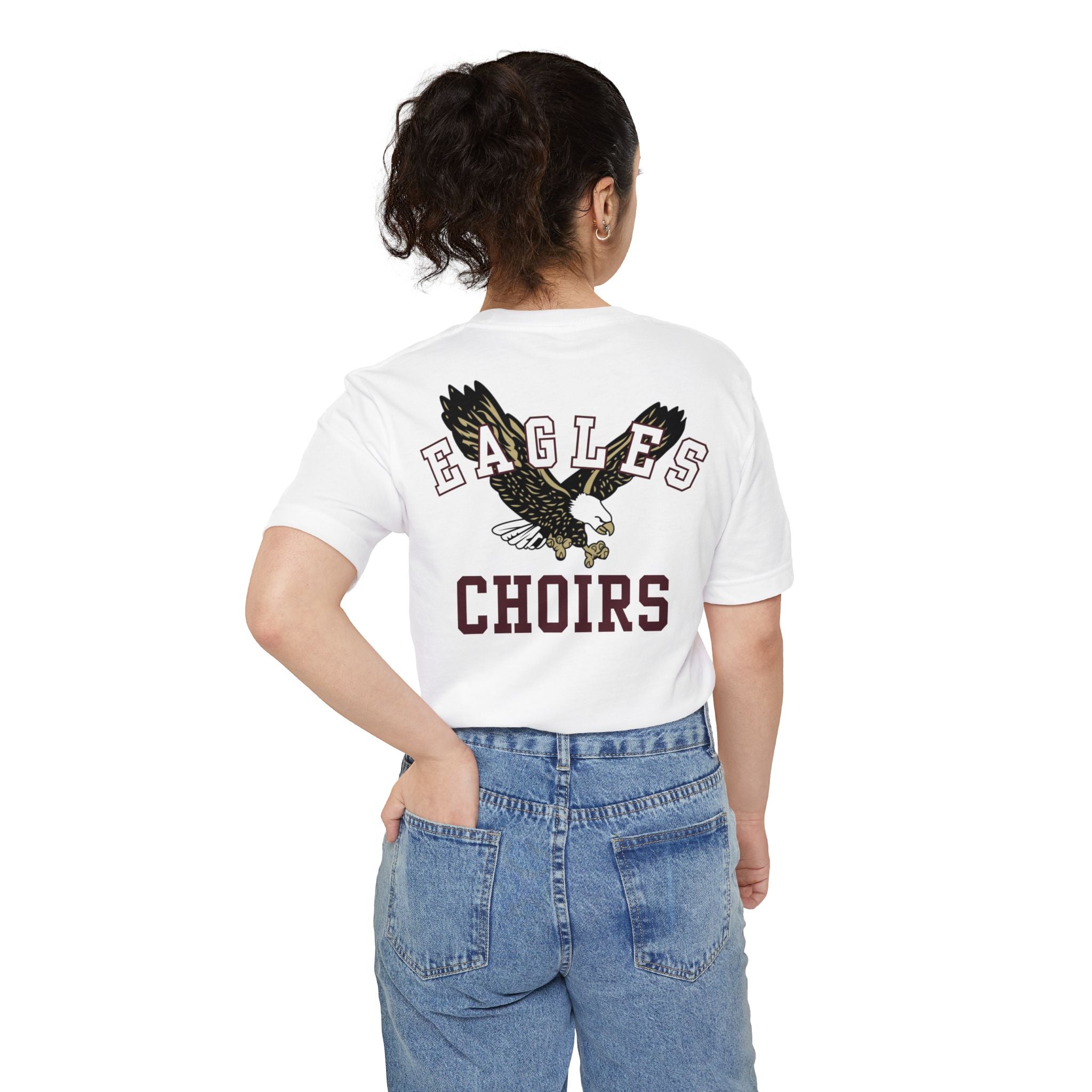 Adult Unisex Flying Choirs Eagle Graphic Pocket T-shirt