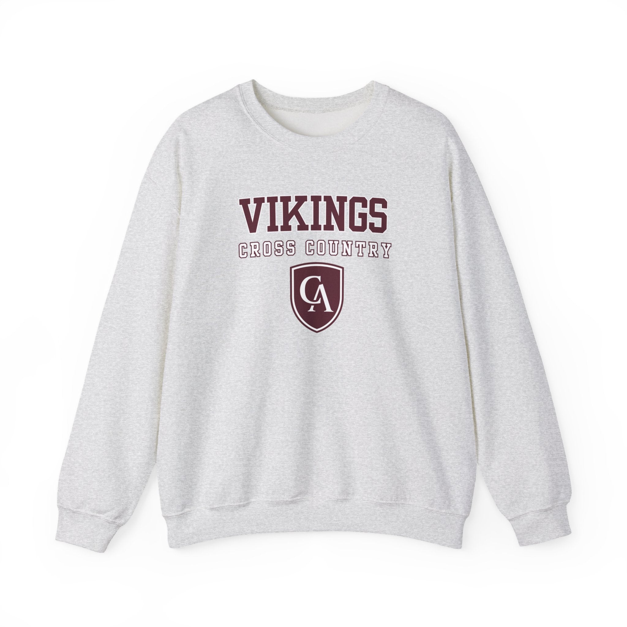 Adult Unisex Columbus Academy Vikings Cross Country Graphic Gildan Heavy Blend Sweatshirt