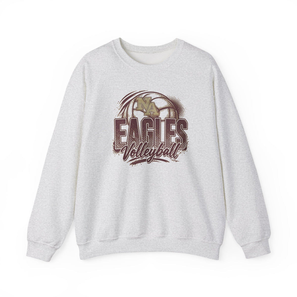 Adult Unisex New Albany Eagles Ombre Volleyball Graphic Sweatshirt