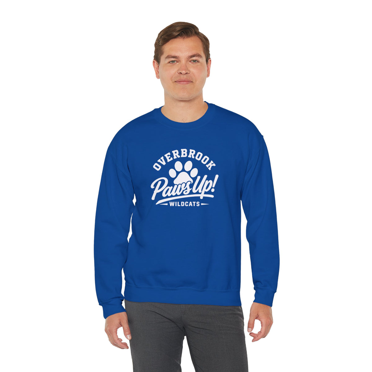 Adult Unisex Overbrook Elementary Paws Up Graphic Sweatshirt