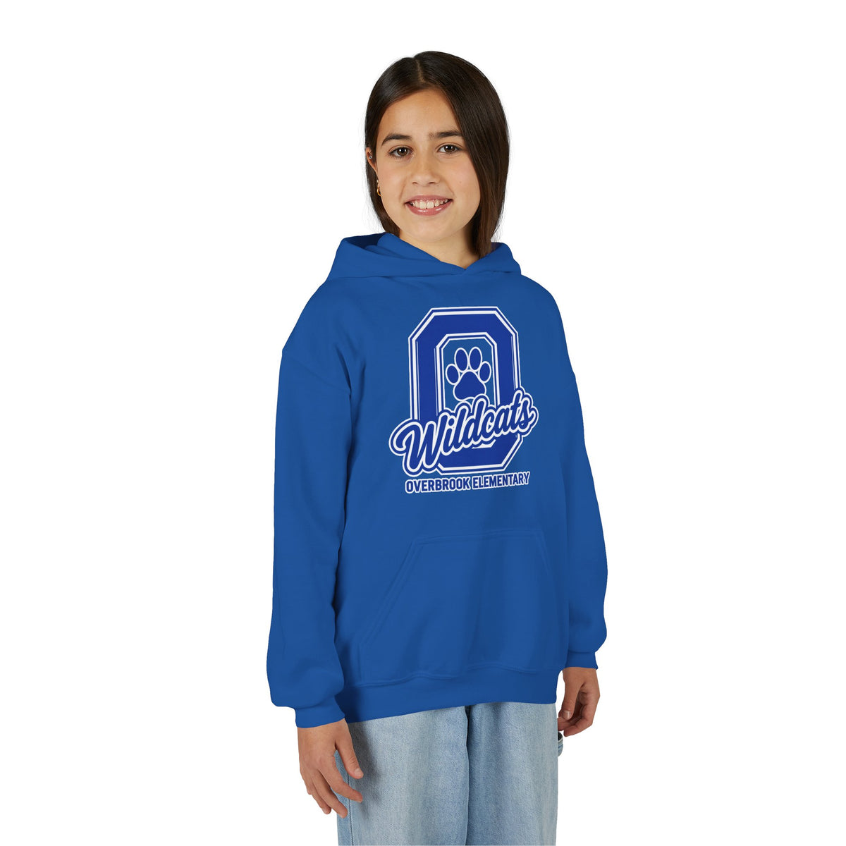 Youth Overbrook Elementary Wildcats Block Letter Graphic Hoodie