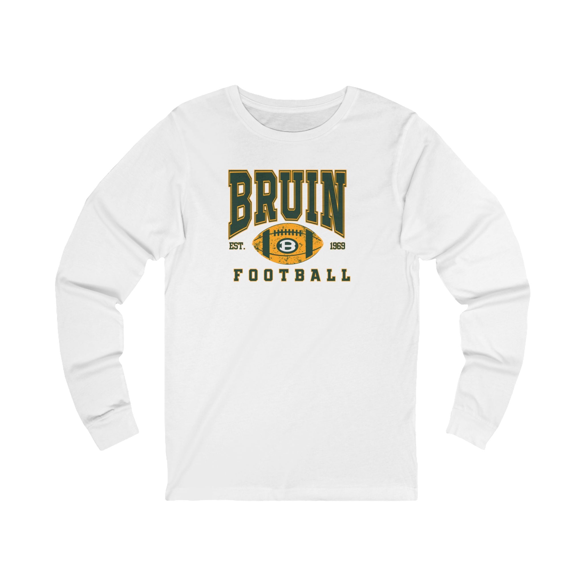 Adult Unisex Bruin Football Heritage Graphic Long Sleeve Soft Tee