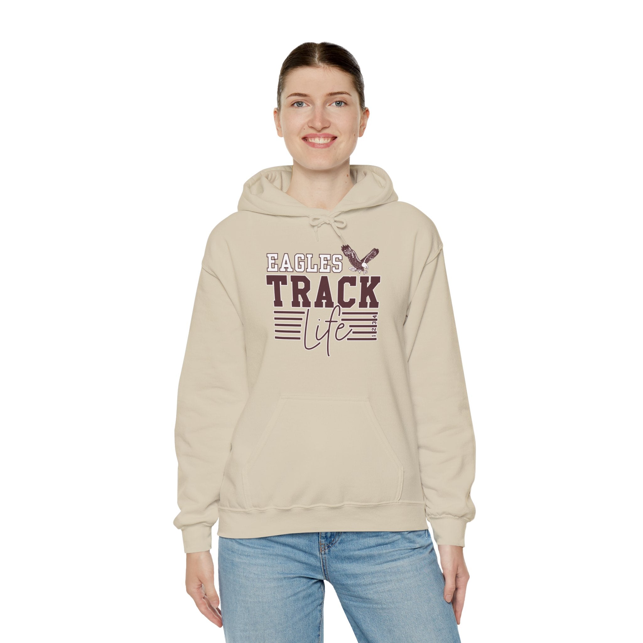 Adult Unisex Eagles Track Life Graphic Hoodie