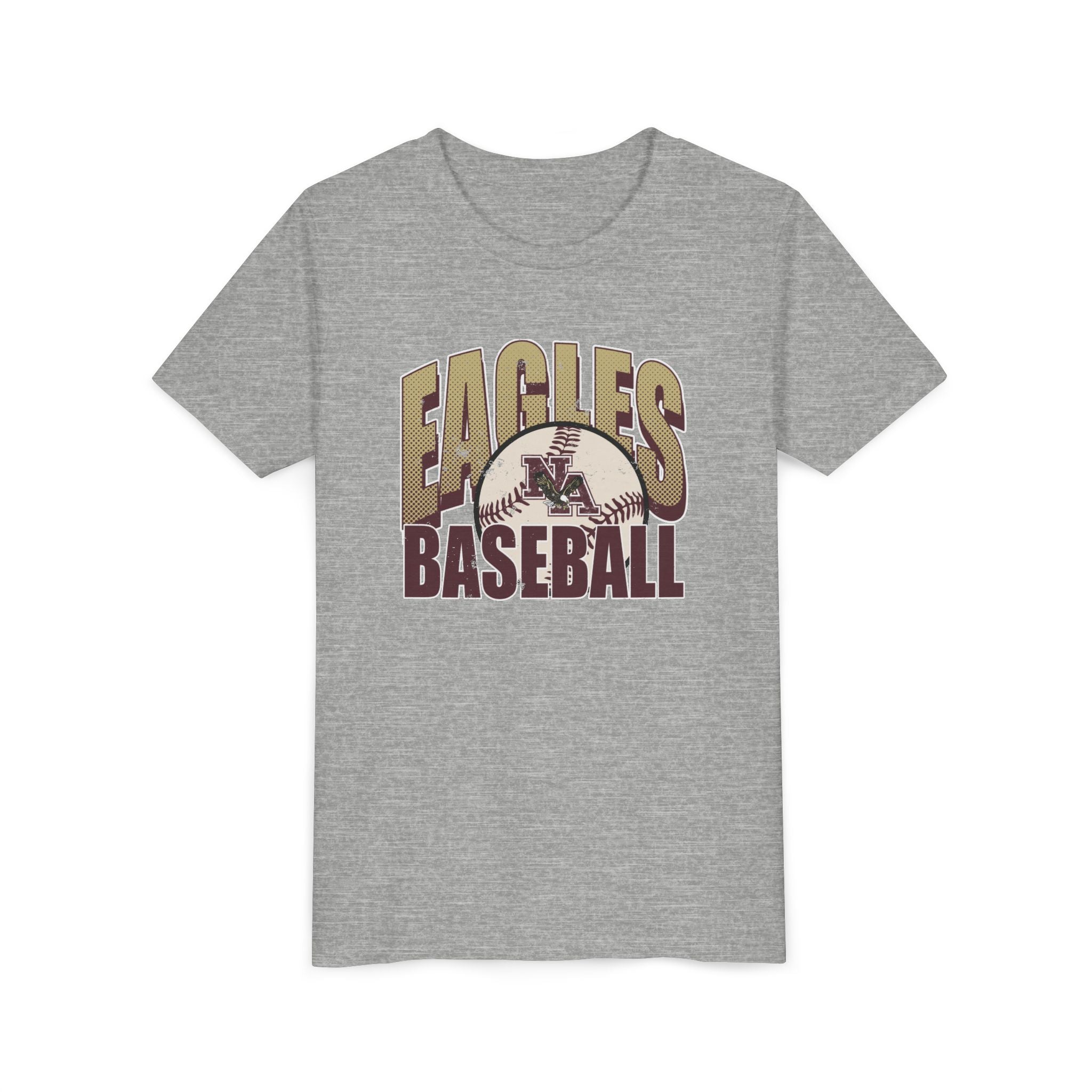 Youth New Albany Eagles Distressed Dugout Graphic Short Sleeve Soft Tee