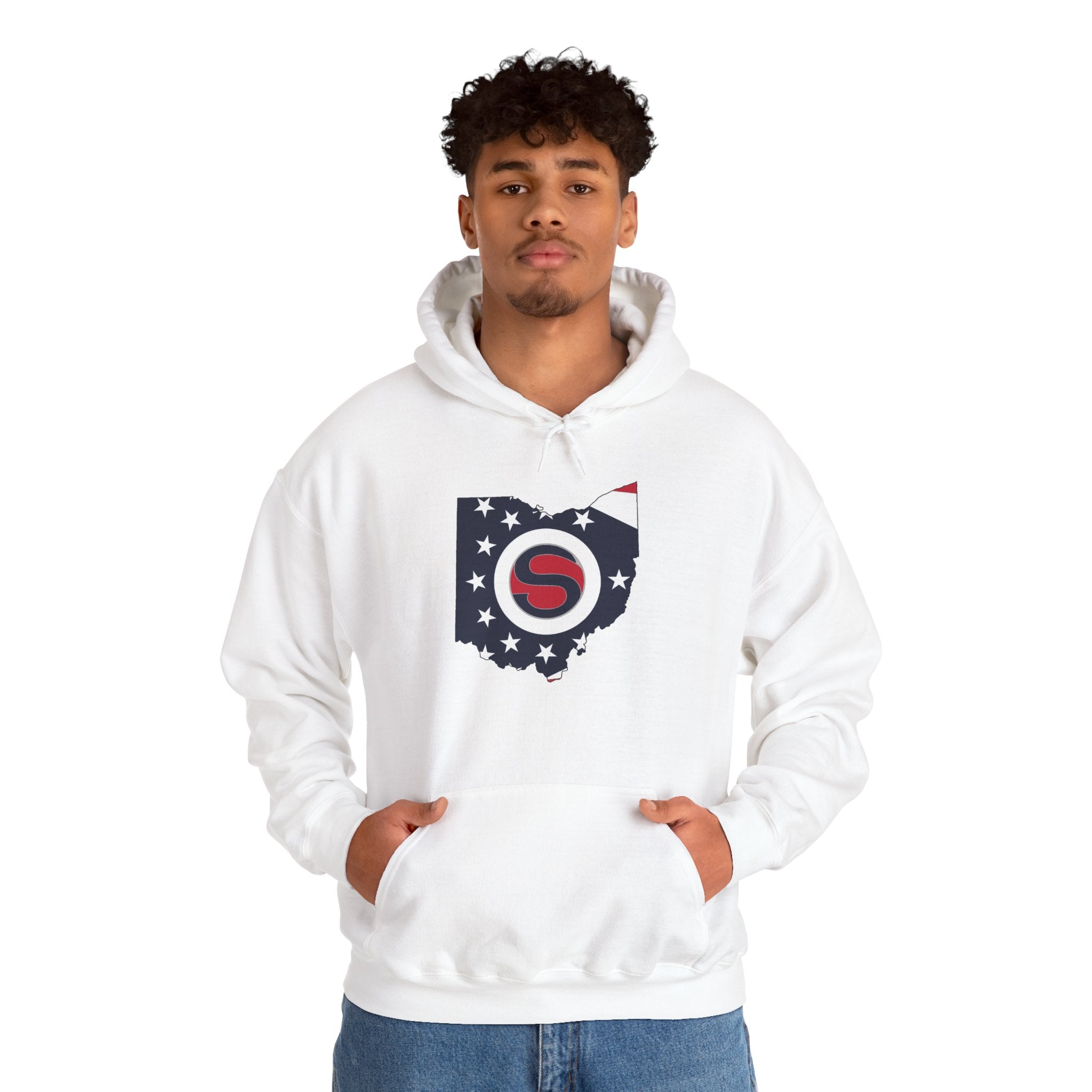 Adult Unisex Stingers Softball State Logo Graphic Hoodie