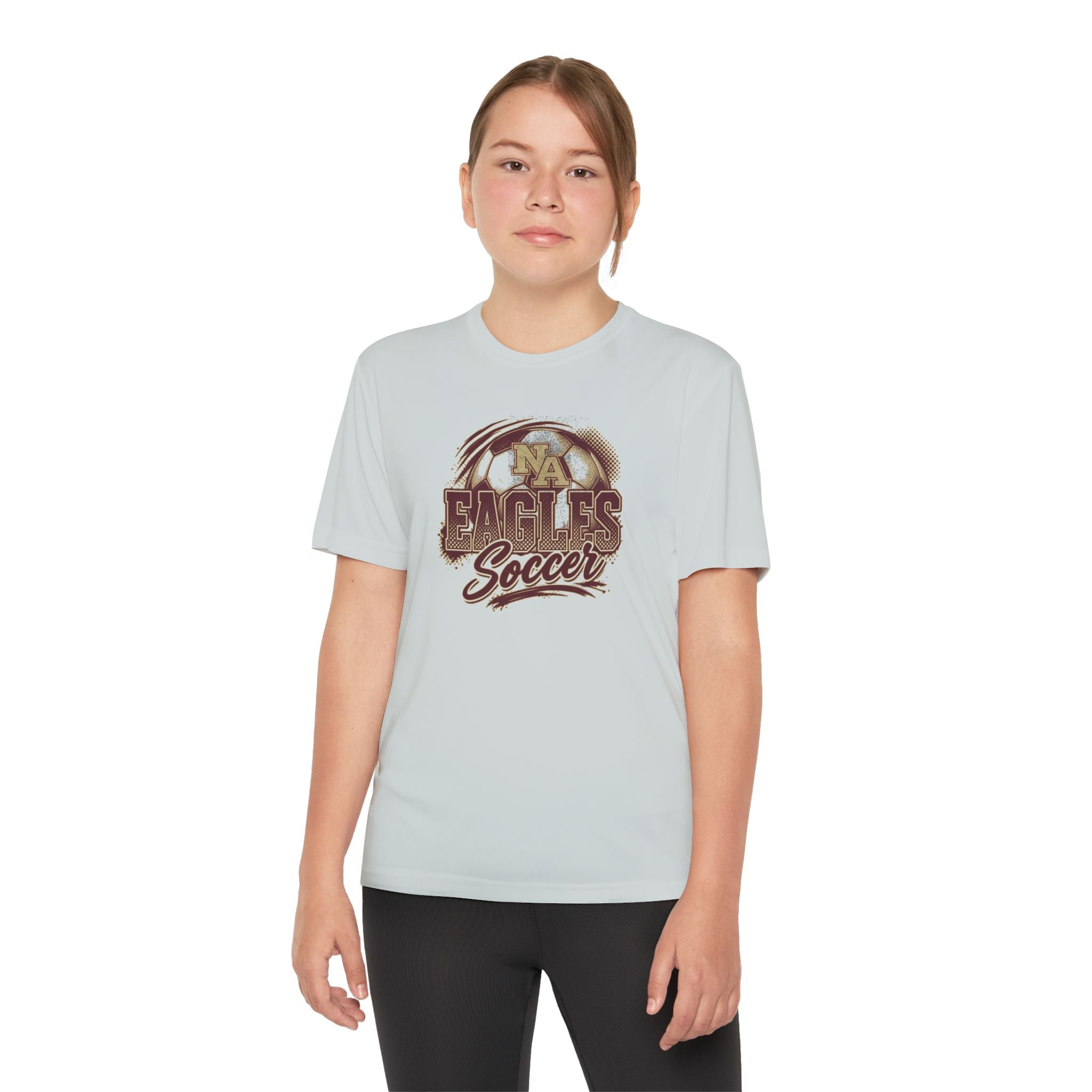 Youth New Albany Eagles Ombre Soccer Graphic Sport-Tek Competitor Performance Tee