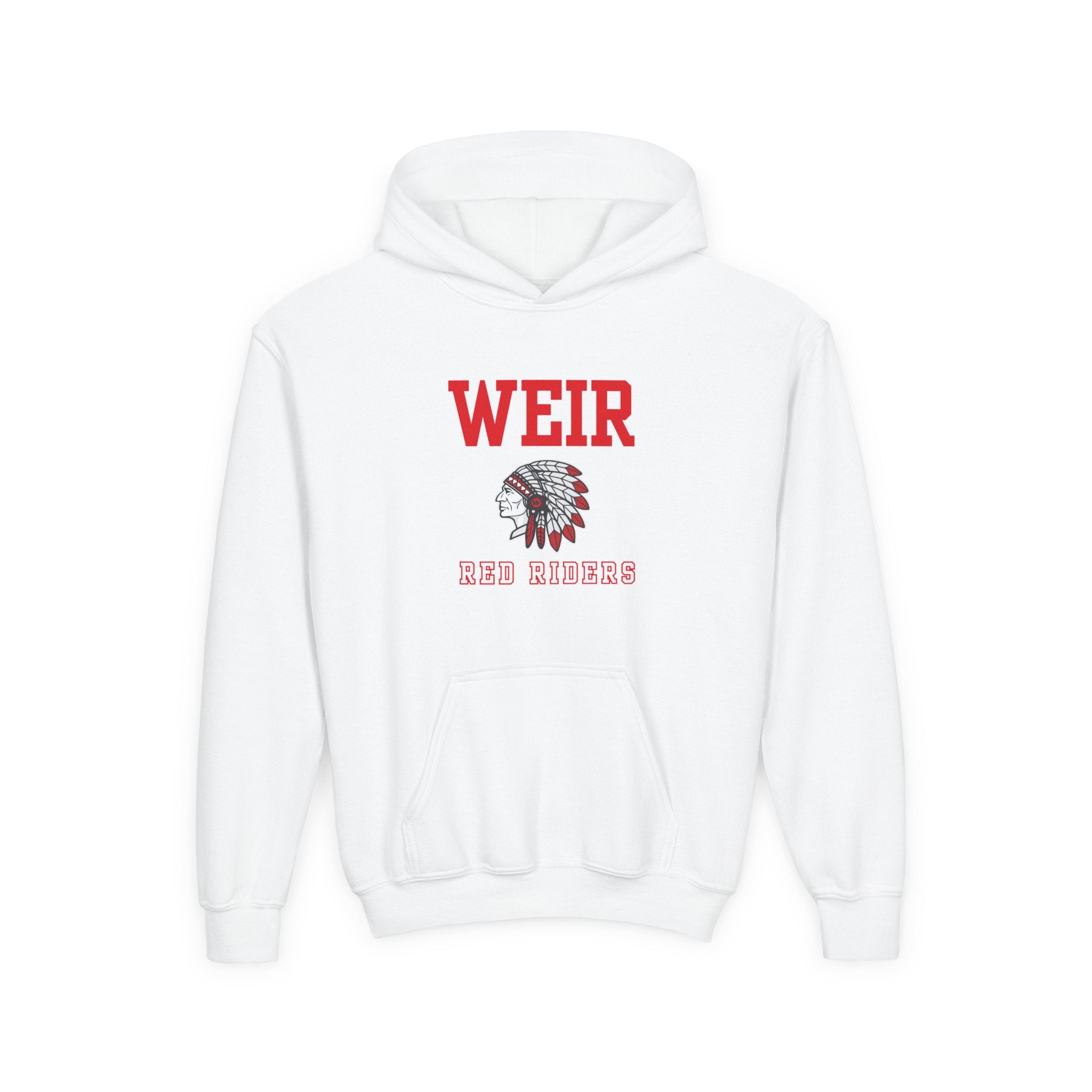 Youth Weir Red Riders Classic Mascot Graphic Hoodie