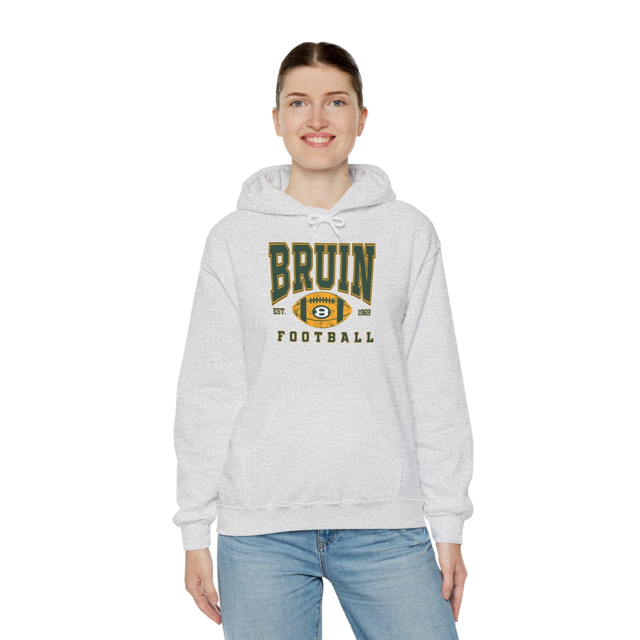 Adult Unisex Bruin Football Heritage Graphic Hoodie
