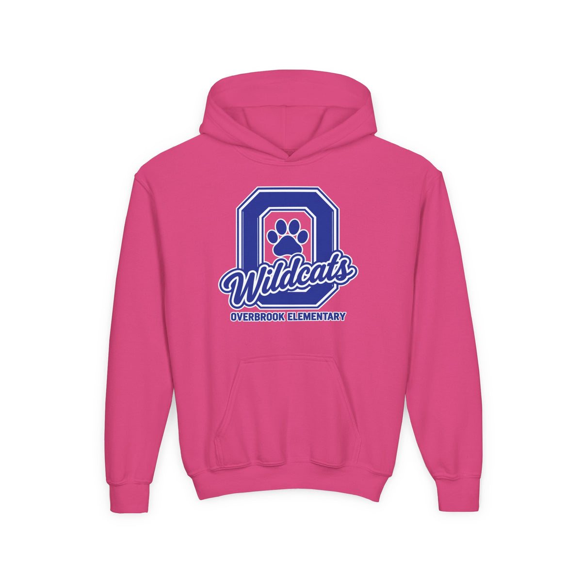 Youth Overbrook Elementary Wildcats Block Letter Graphic Hoodie