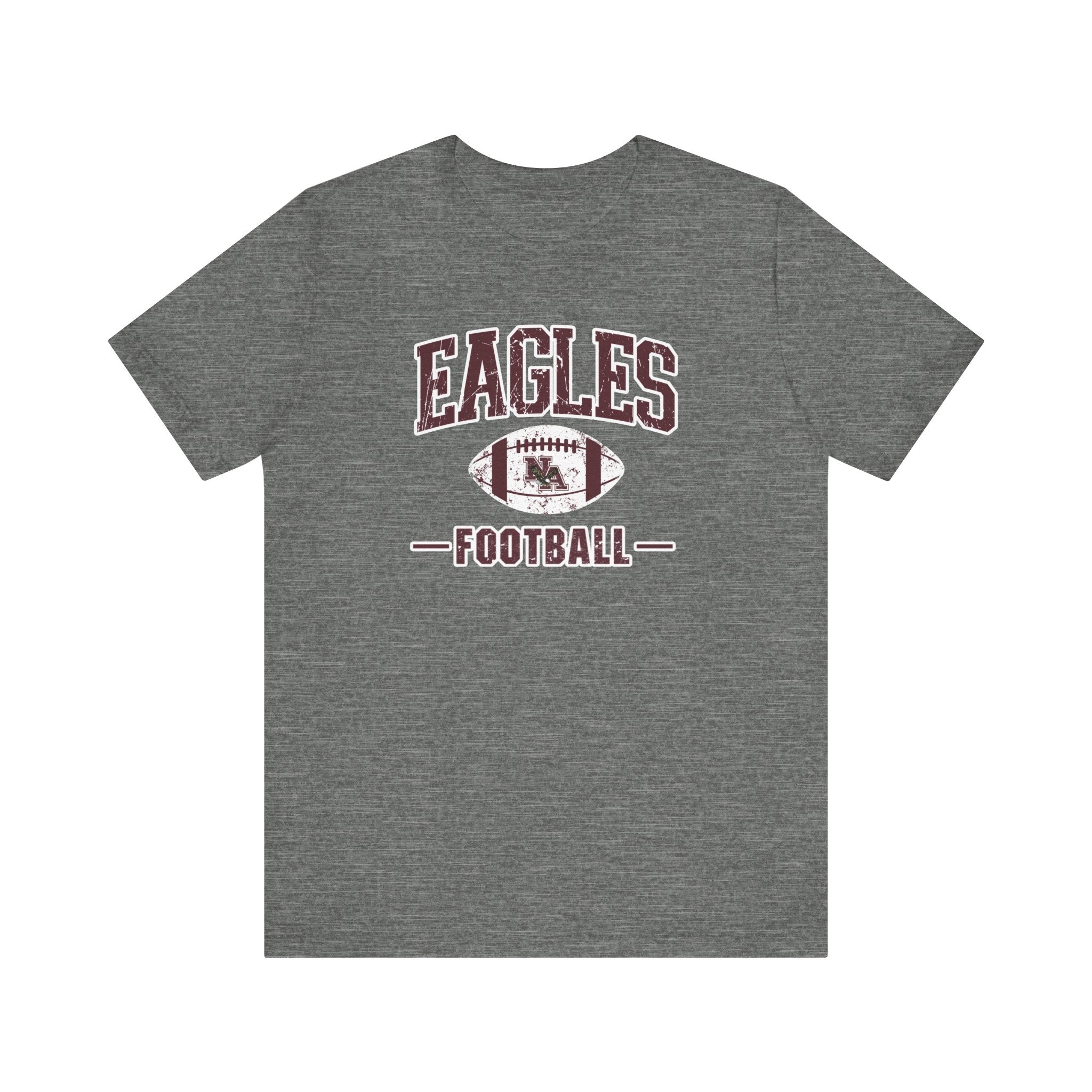 Adult Unisex Eagles Football Vintage Distressed Graphic Short Sleeve Soft Tee