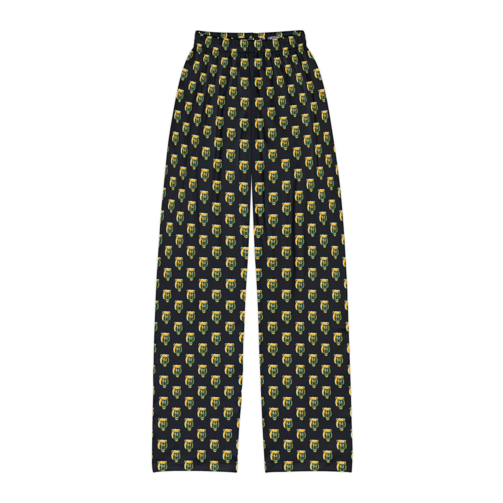 Youth Black Pajama Pants with Allover Brooke Bruin Print