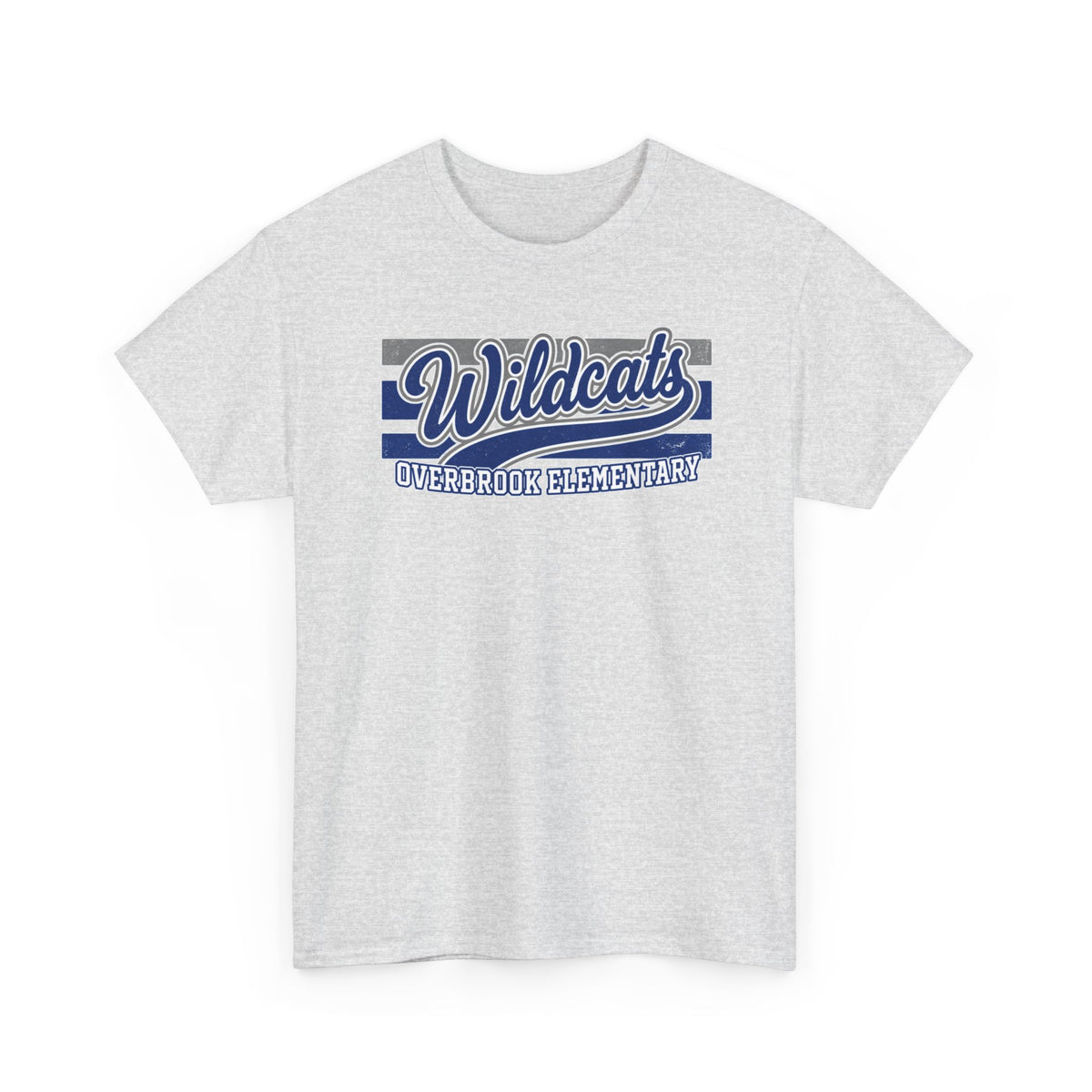 Adult Unisex Overbrook Elementary Wildcats Vintage Distressed Spirit Graphic Gildan Classic Tee