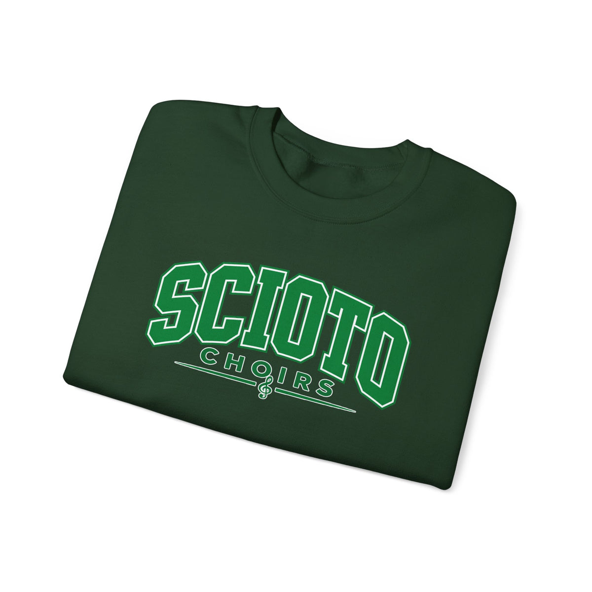 Adult Unisex Dublin Scioto Choirs Varsity Block Letter Graphic Sweatshirt