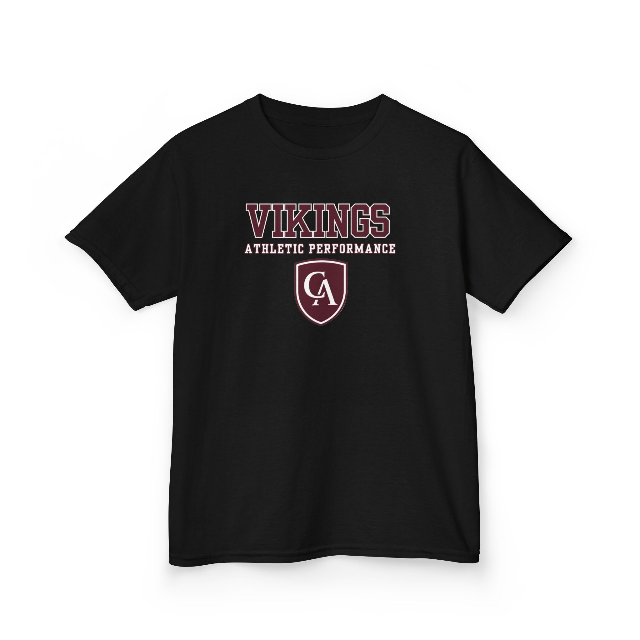 Youth Columbus Academy Vikings Athletic Performance Graphic Short Sleeve Gildan Heavy Tee