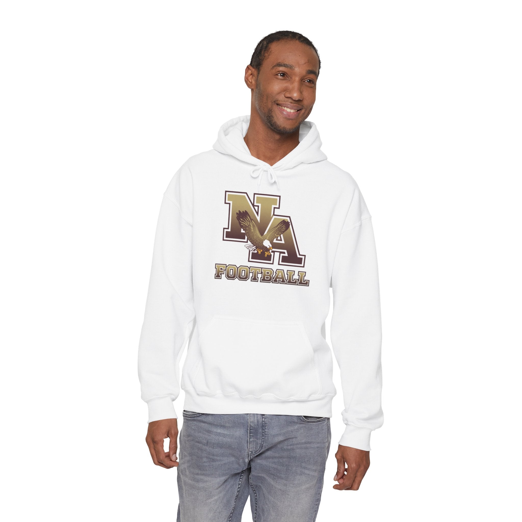 Adult Unisex New Albany Ombre Eagle Logo Graphic Hoodie