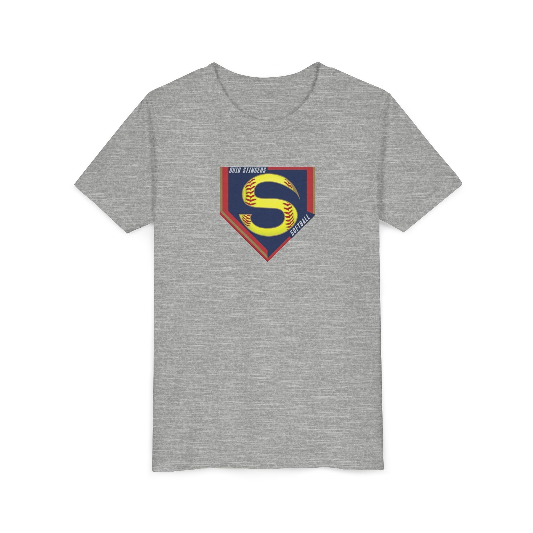 Youth Stingers Softball Logo Graphic Short Sleeve Bella + Canvas Soft Tee
