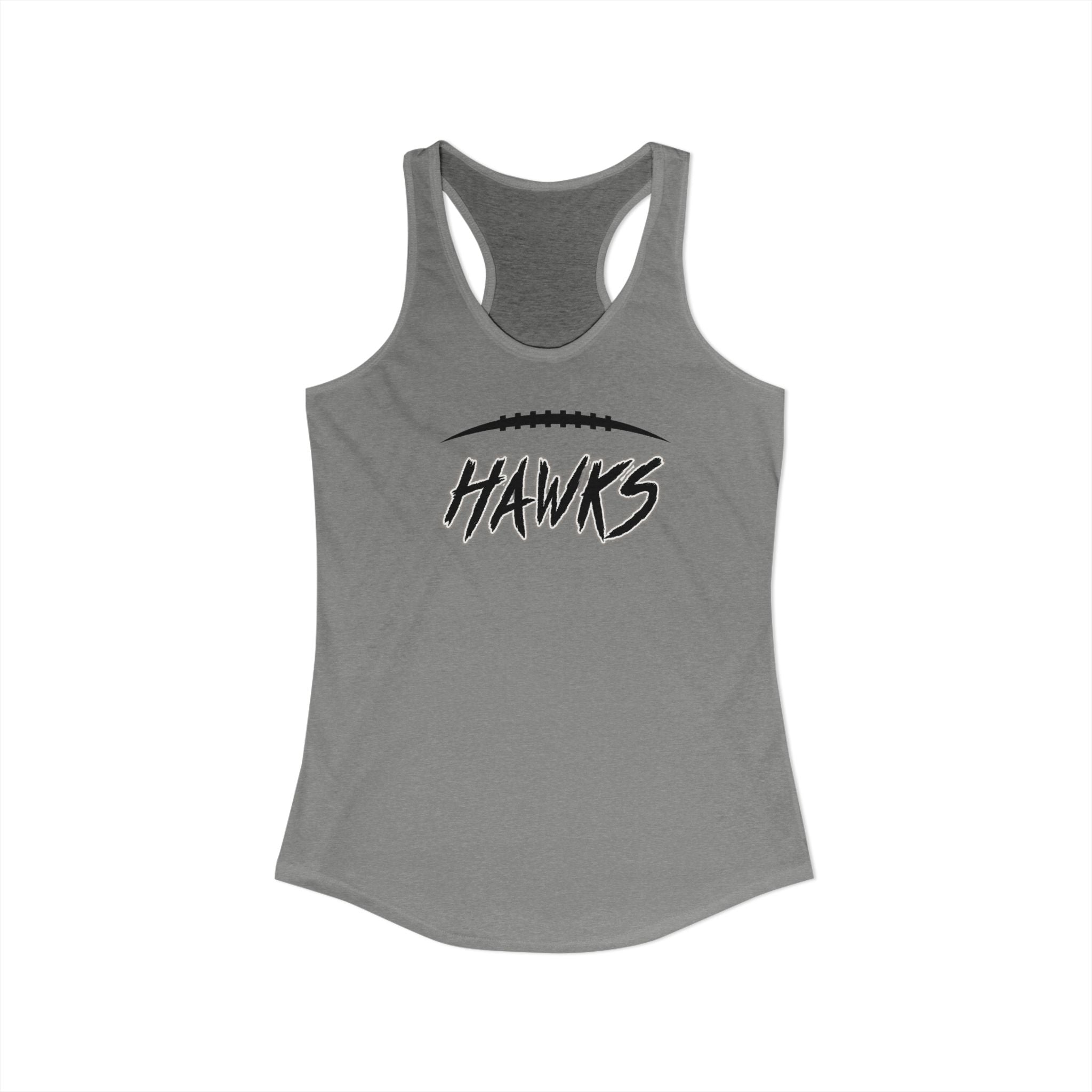 Women's Westerville Central Fighting Football Hawks Graphic Next Level Racerback Tank