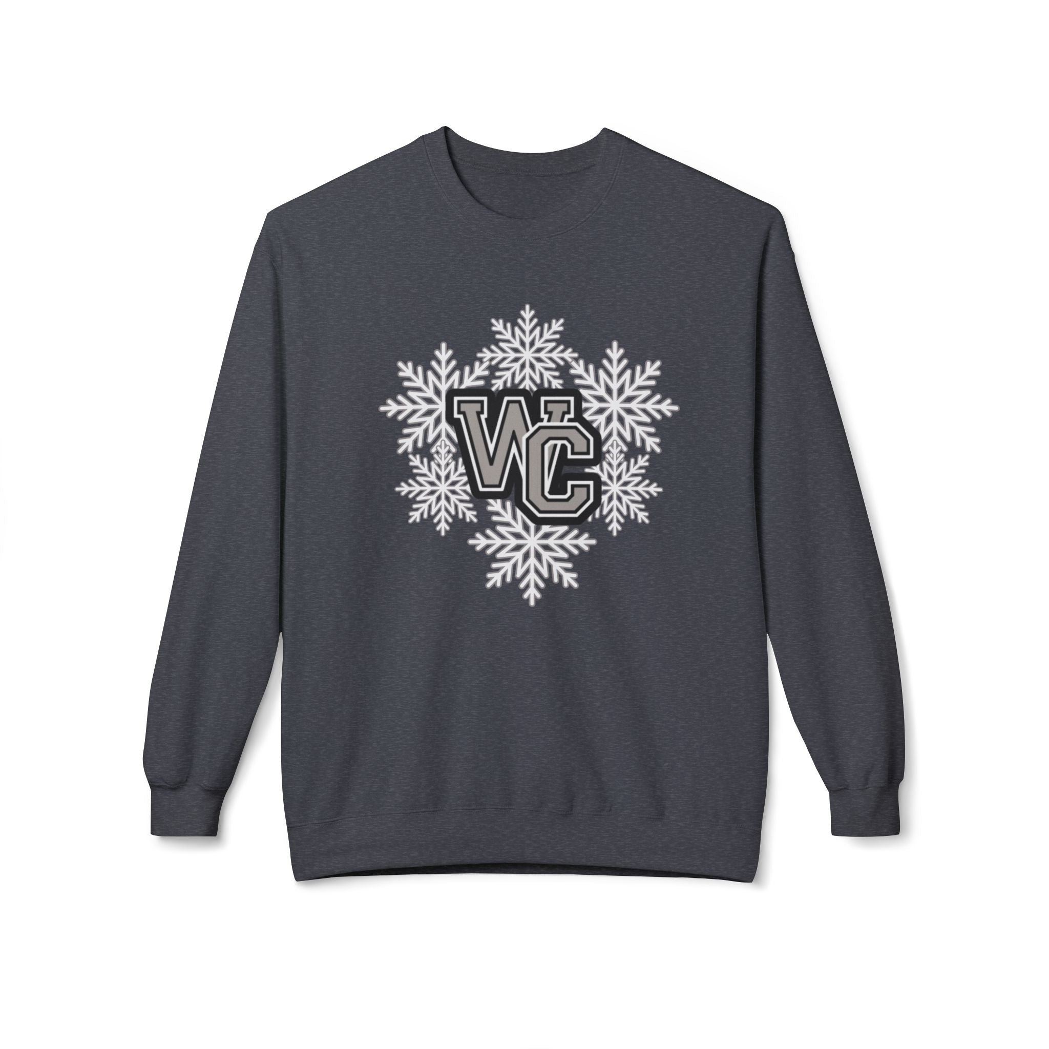 Adult Unisex Westerville Central Spirited Snowflake Graphic Soft Style Sweatshirt