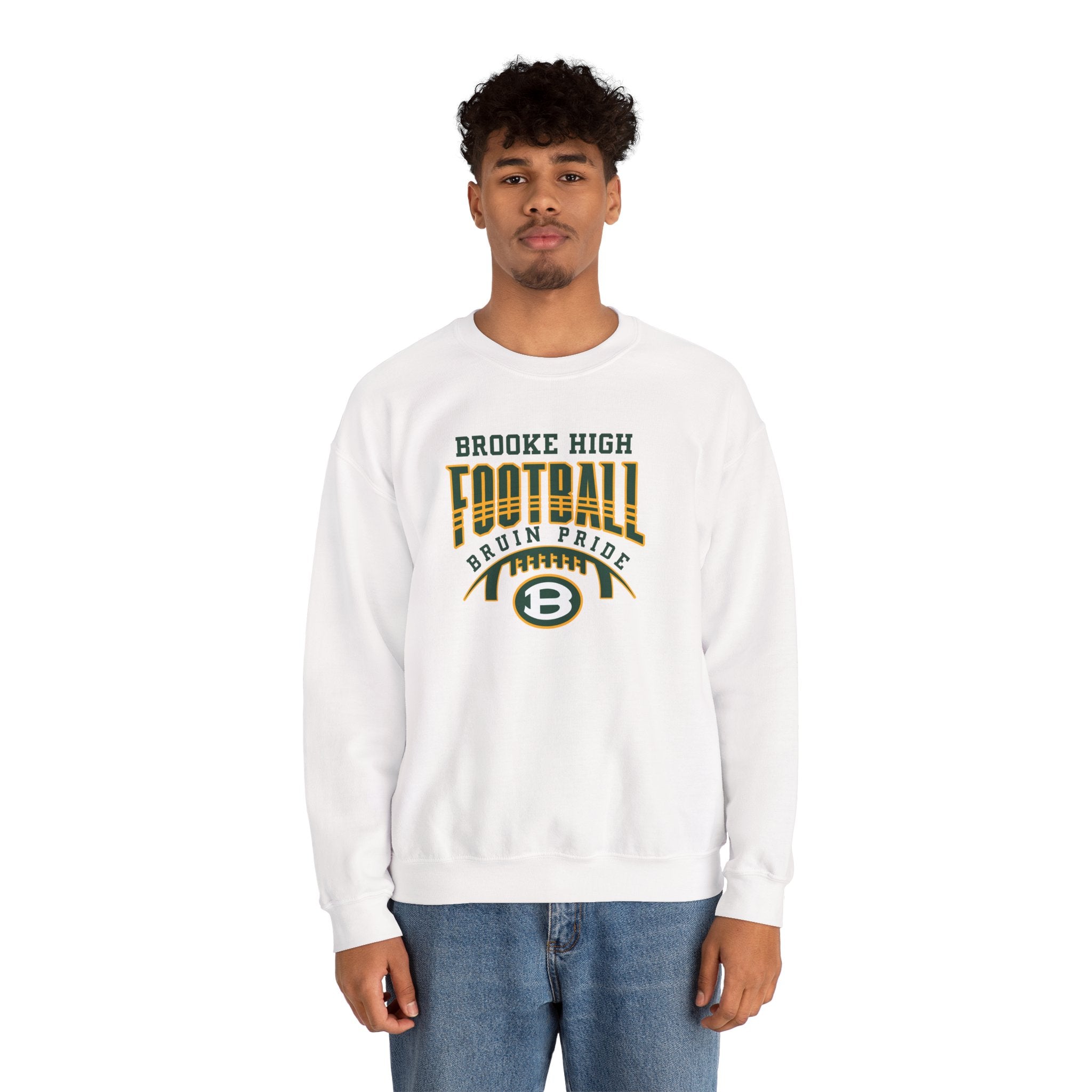 Adult Unisex Bruin Pride Football Graphic Sweatshirt