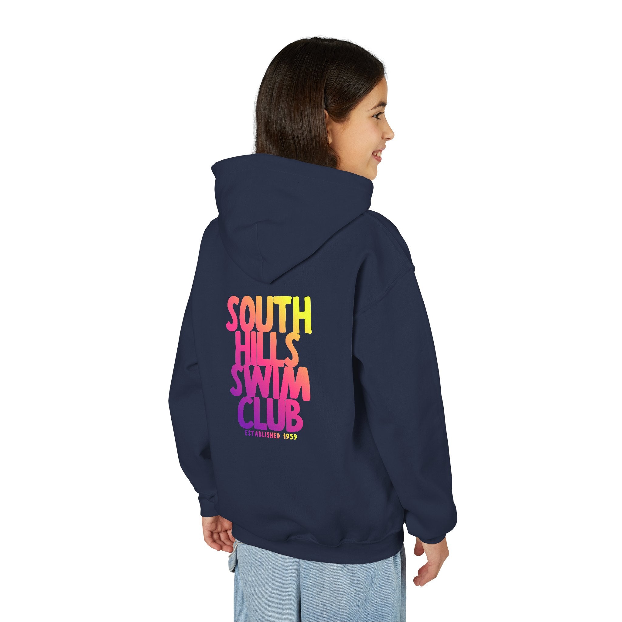 Youth South Hills Swim Club SHSC Ombre Graphic Hoodie