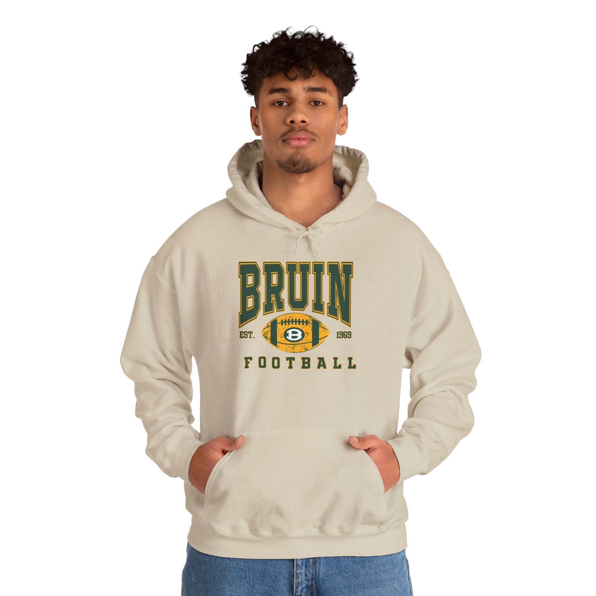 Adult Unisex Bruin Football Heritage Graphic Hoodie