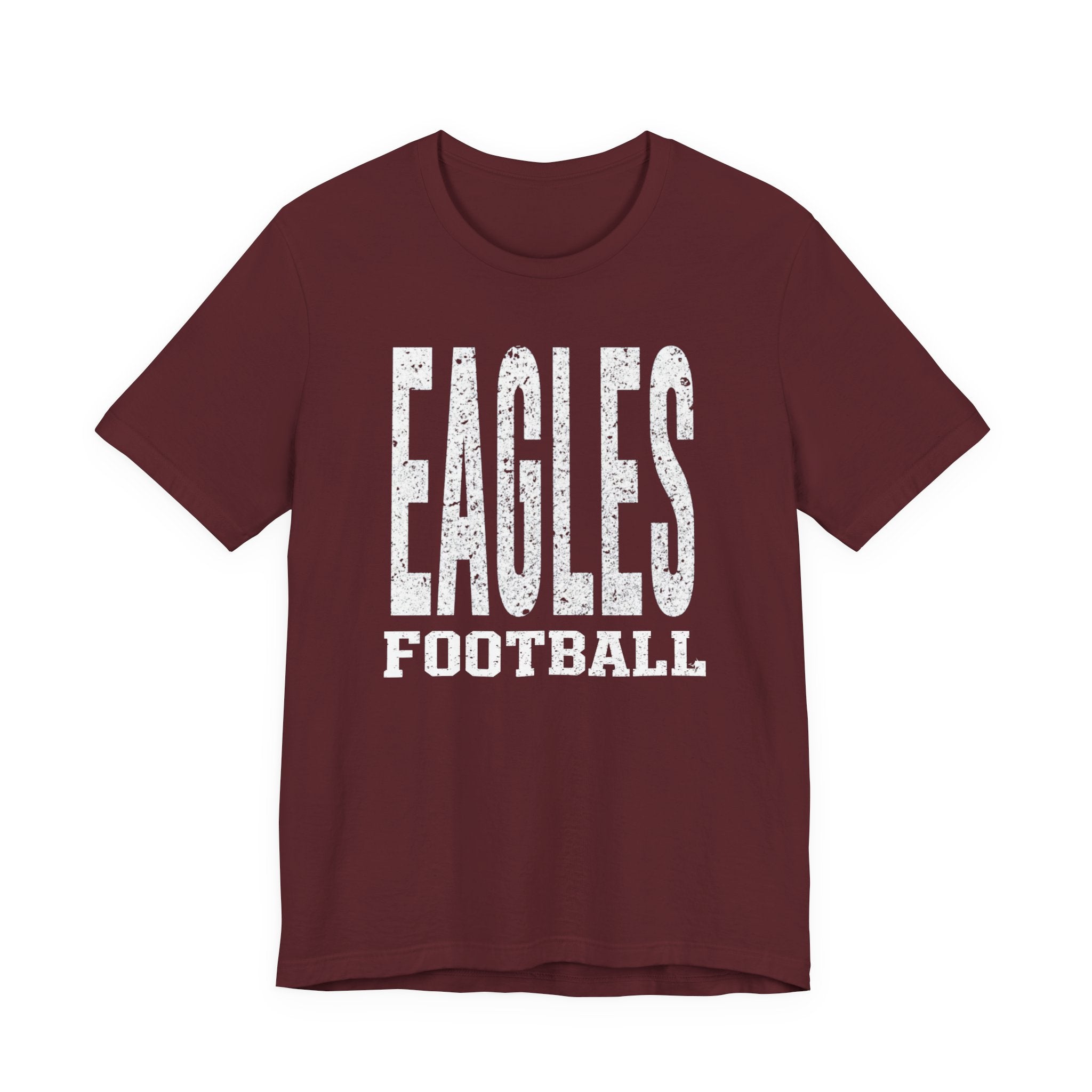 Adult Unisex New Albany Football Distressed Enlarged Graphic Short Sleeve Soft Tee