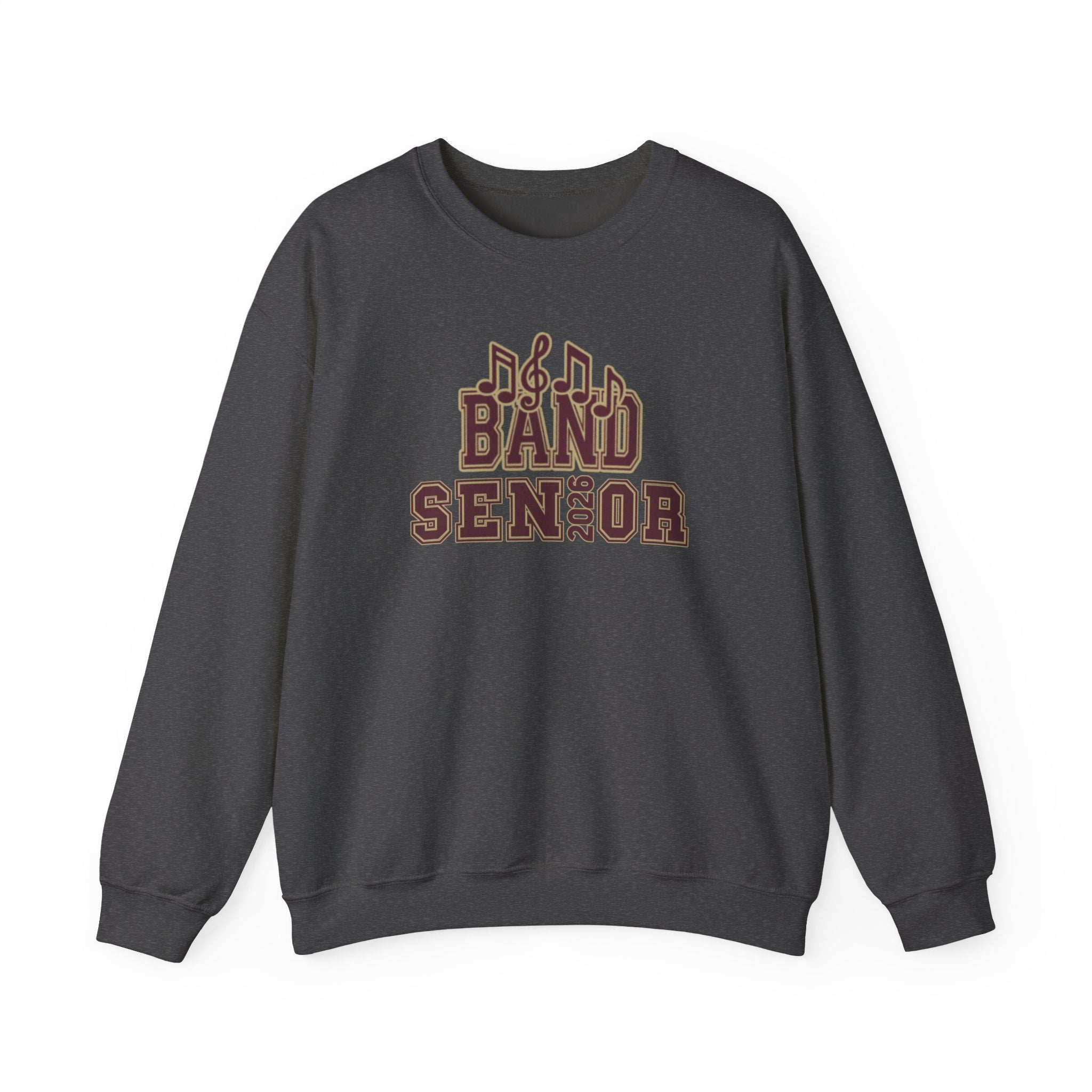 Adult Unisex Band Senior Musical Note Graphic Sweatshirt