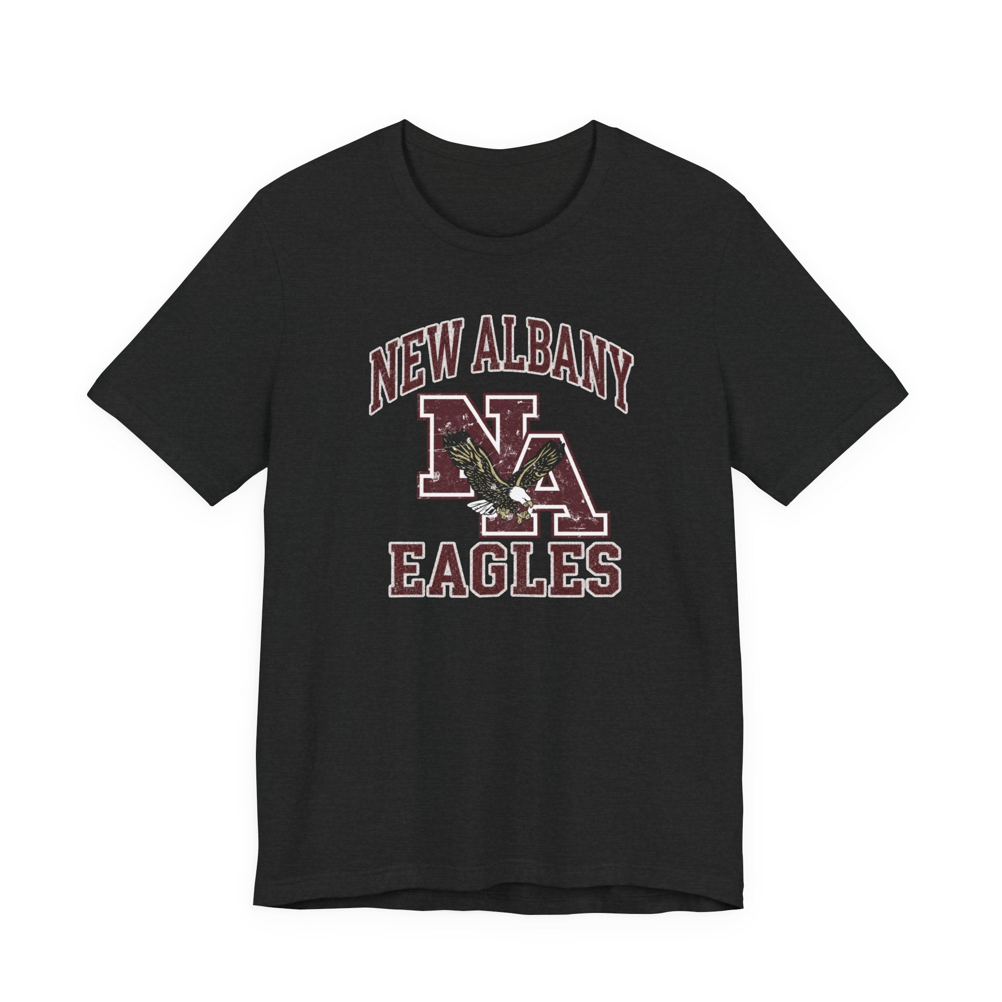 Adult Unisex New Albany Vintage Vibes Football Logo Graphic Short Sleeve Soft Tee