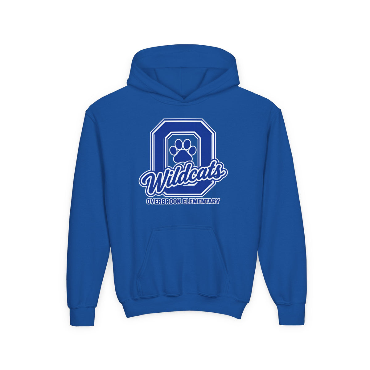 Youth Overbrook Elementary Wildcats Block Letter Graphic Hoodie