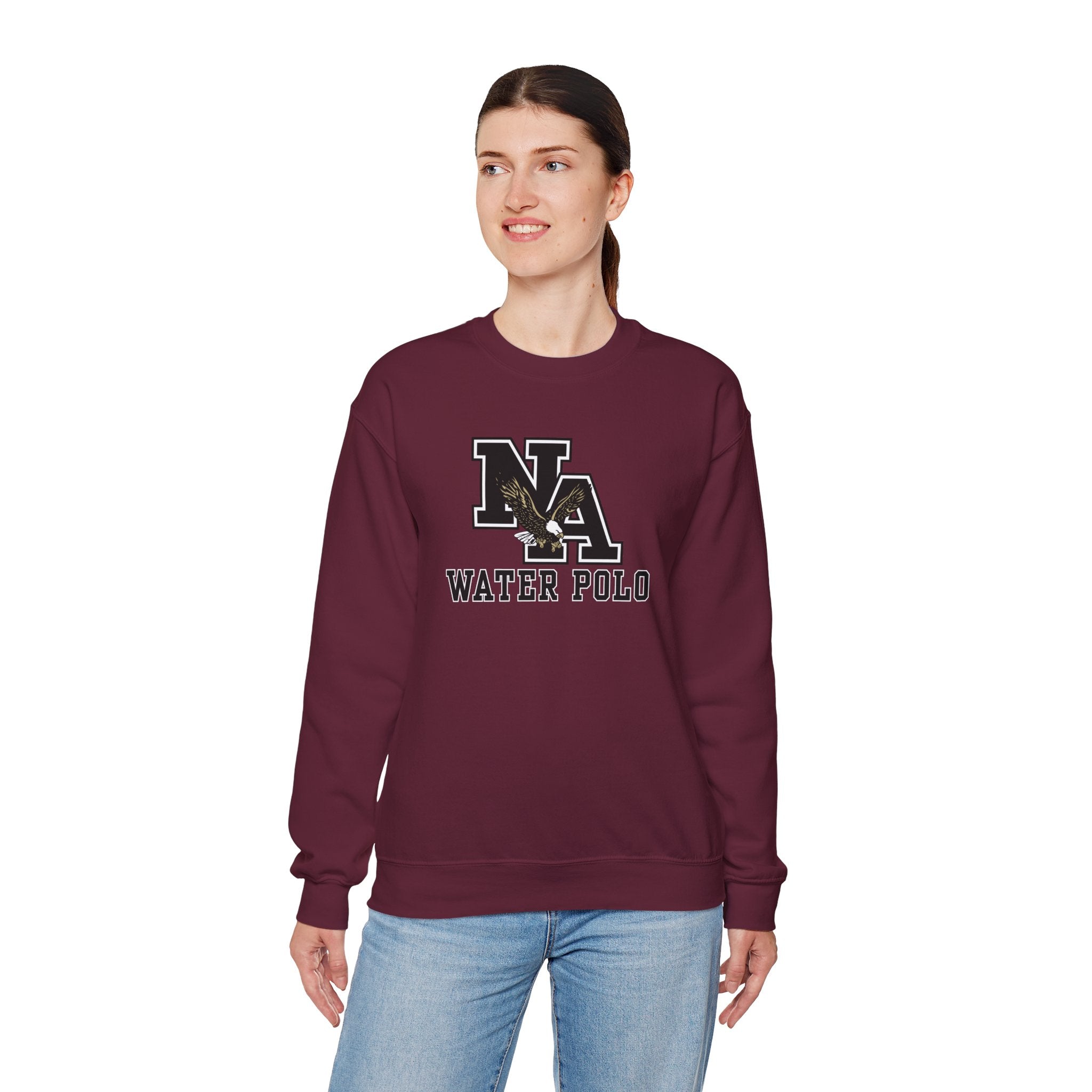 Adult Unisex New Albany Water Polo Classic Black Logo Graphic Sweatshirt